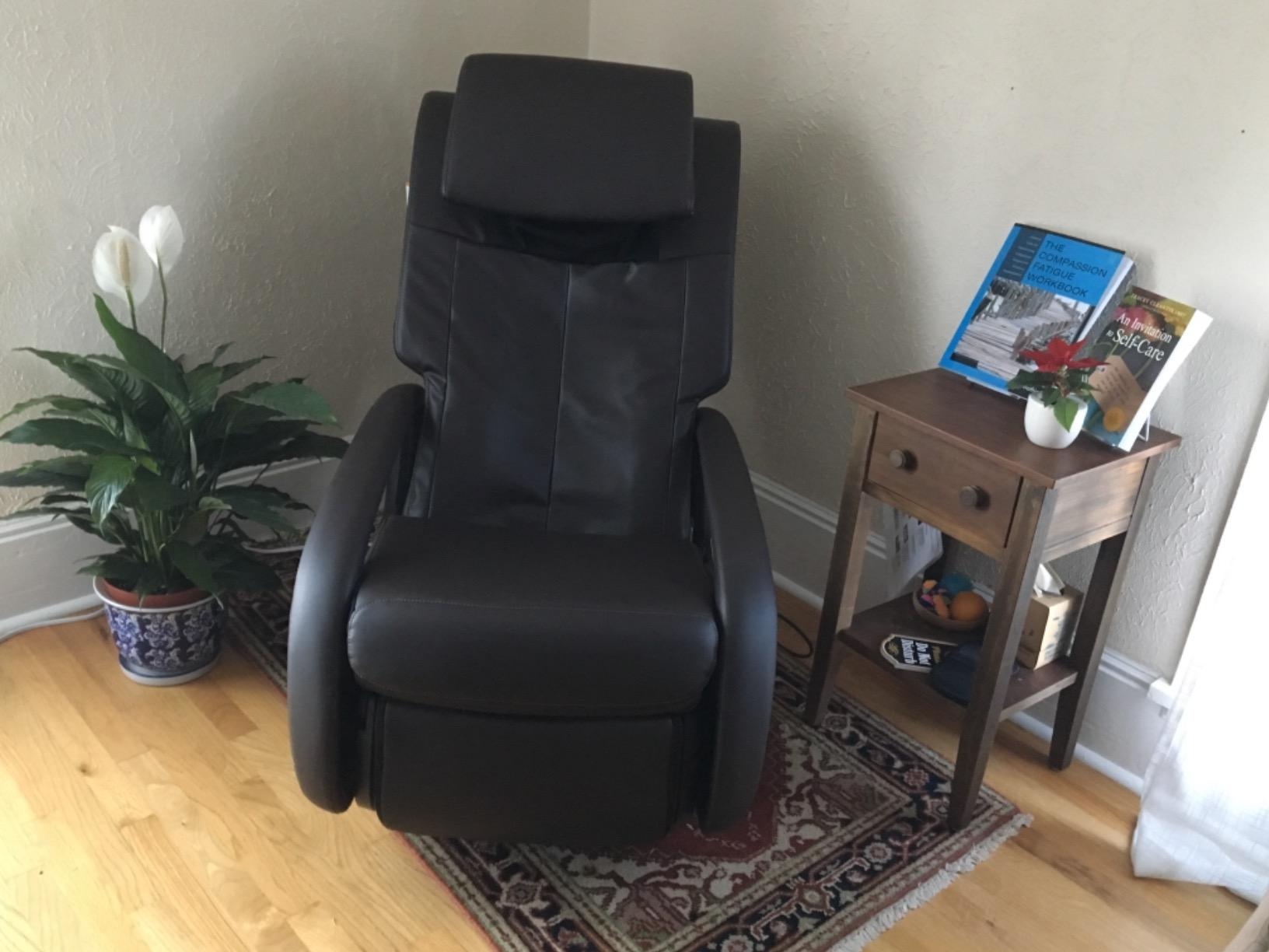 Human Touch WholeBody 7.1 Swivel-Base Full Body Relax and Massage Chair - Perfect for Home Relaxation and Stress Relief | Warm Air Heating | Customizable Massage | Retractable Ottoman | Espresso Color customer photo 1