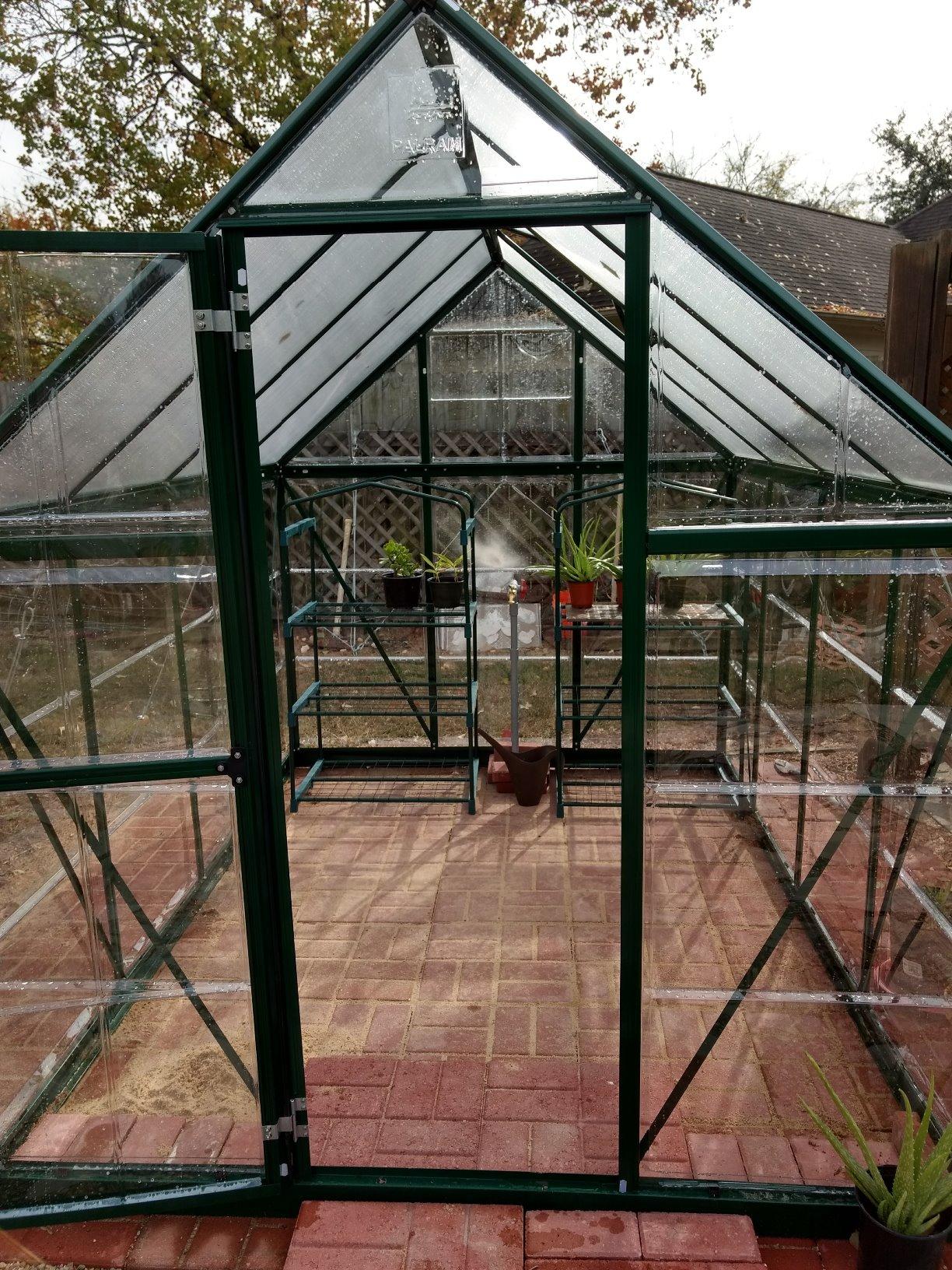 Palram - Canopia Hybrid 6' x 8' Greenhouse - Forest Green customer photo 1