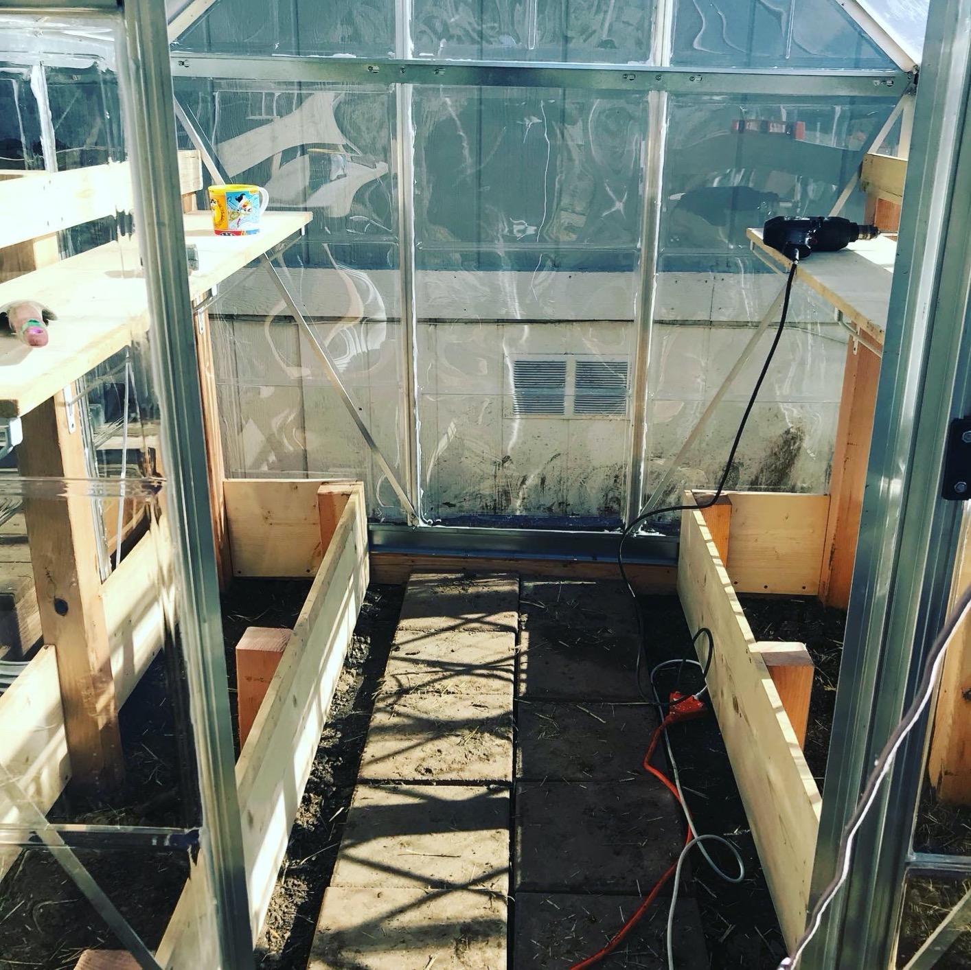 Palram - Canopia Hybrid 6' x 8' Greenhouse - Forest Green customer photo 2