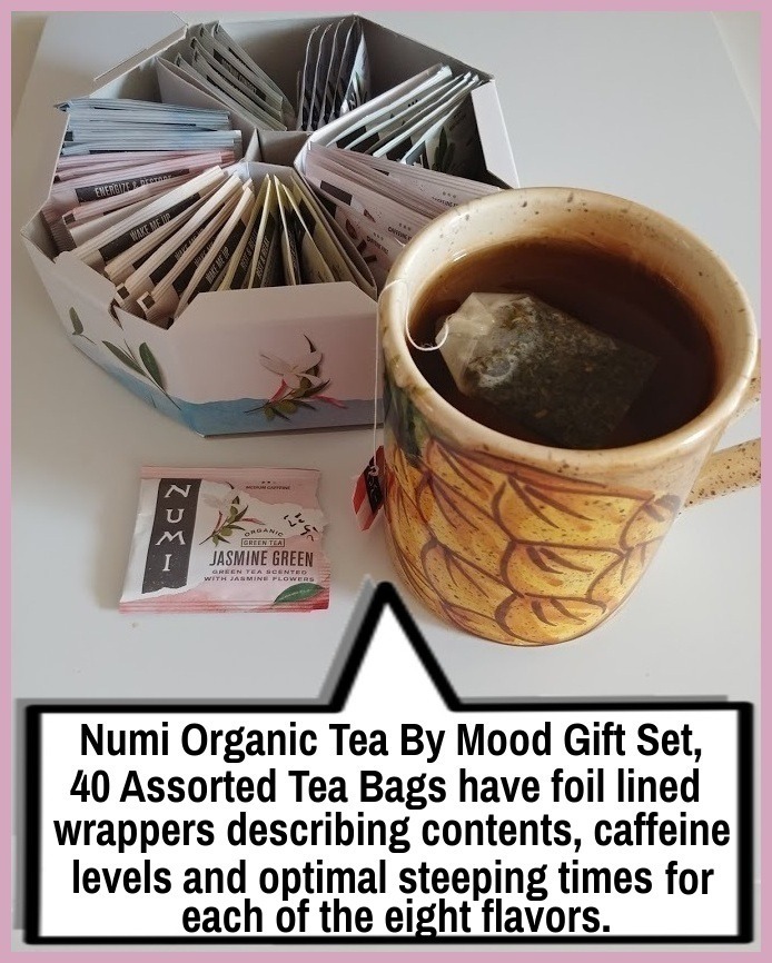 Numi Organic Tea By Mood Gift Set, 40 Tea Bag Assortment, Premium | Organic Black | Pu-erh | Green | Maté | Rooibos & Herbal Teas customer photo 1
