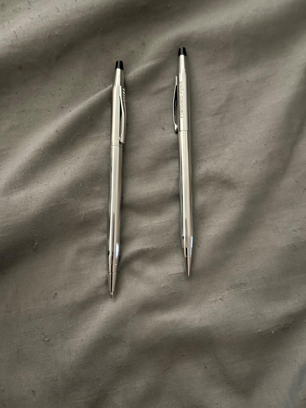 Cross Classic Century Engraved Ballpoint Pen and Pencil Set, Chrome, Slim Twist Action, Personalized Gift for Graduation, New Job, Retirement, Career Advancement, Cross Gift Box Included customer photo 1