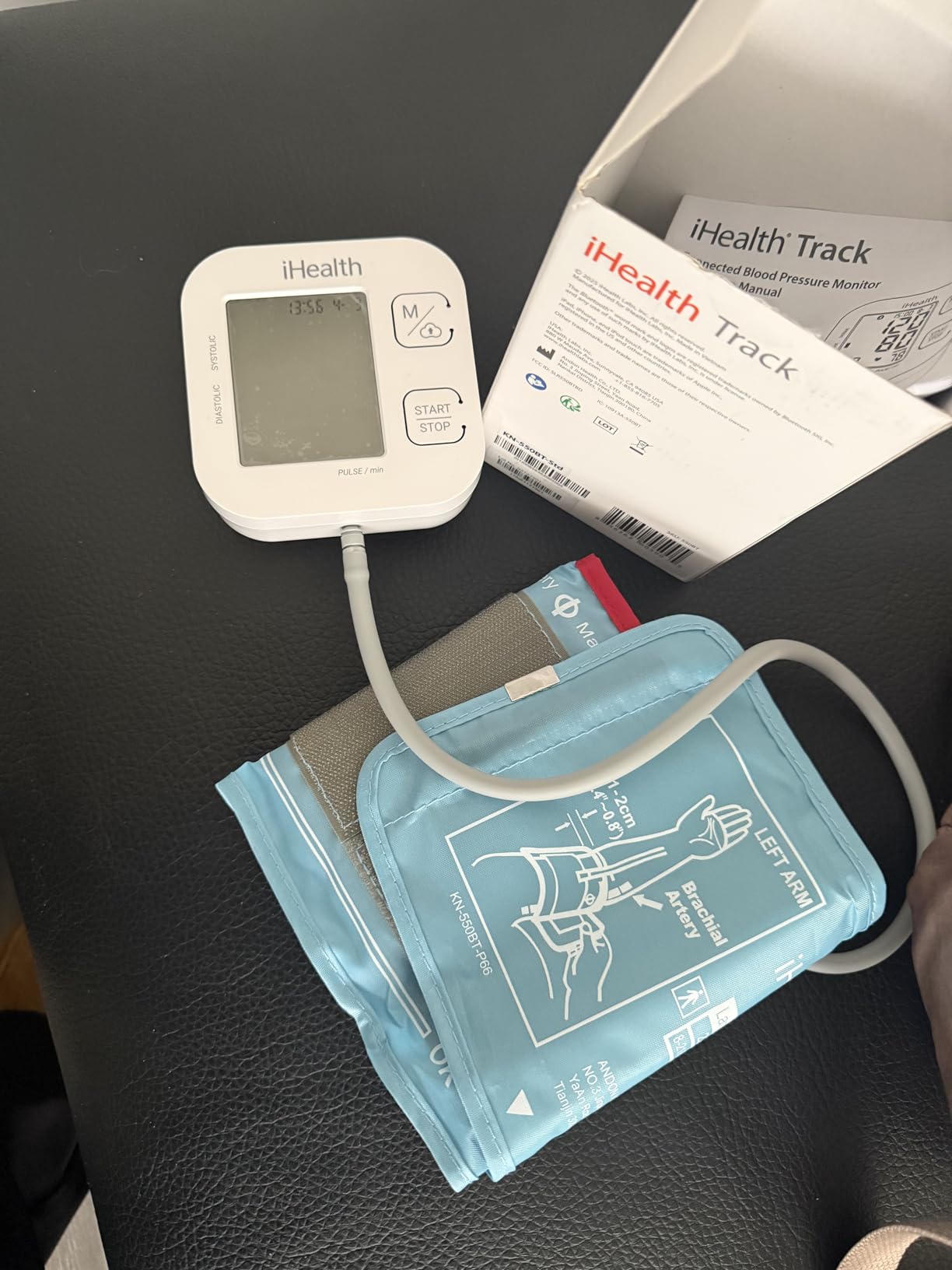 iHealth Track Smart Upper Arm Blood Pressure Monitor with Wide Range Cuff that fits Standard to Large Adult Arms, Bluetooth Compatible for iOS & Android Devices customer photo 2
