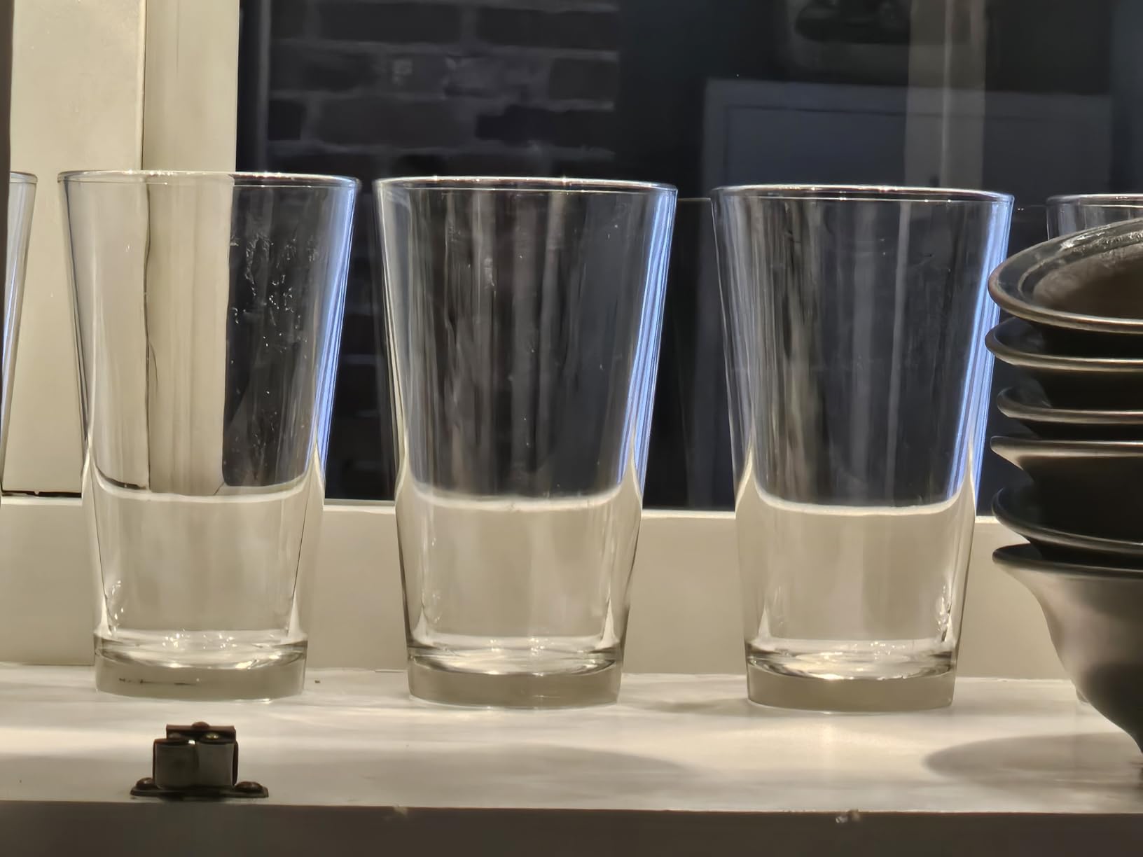 Libbey 1639HT Restaurant Basics DuraTuff 16 oz Pint Glasses Set of 12, All Purpose Heavy Duty Glasses, Glass Drinkware for Beer, Water, Soda and More customer photo 1
