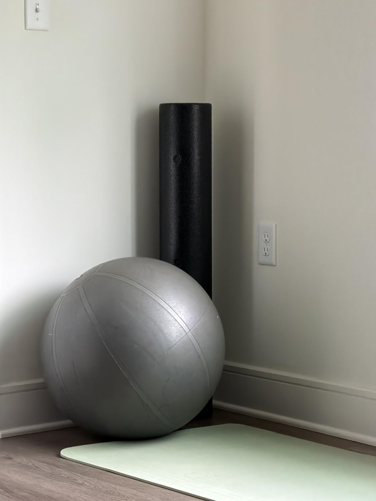 ProsourceFit High Density Foam Rollers 12 - inches long, Firm Full Body Athletic Massage Tool for Back Stretching, Yoga, Pilates, Post Workout Muscle Recuperation, Black customer photo 1