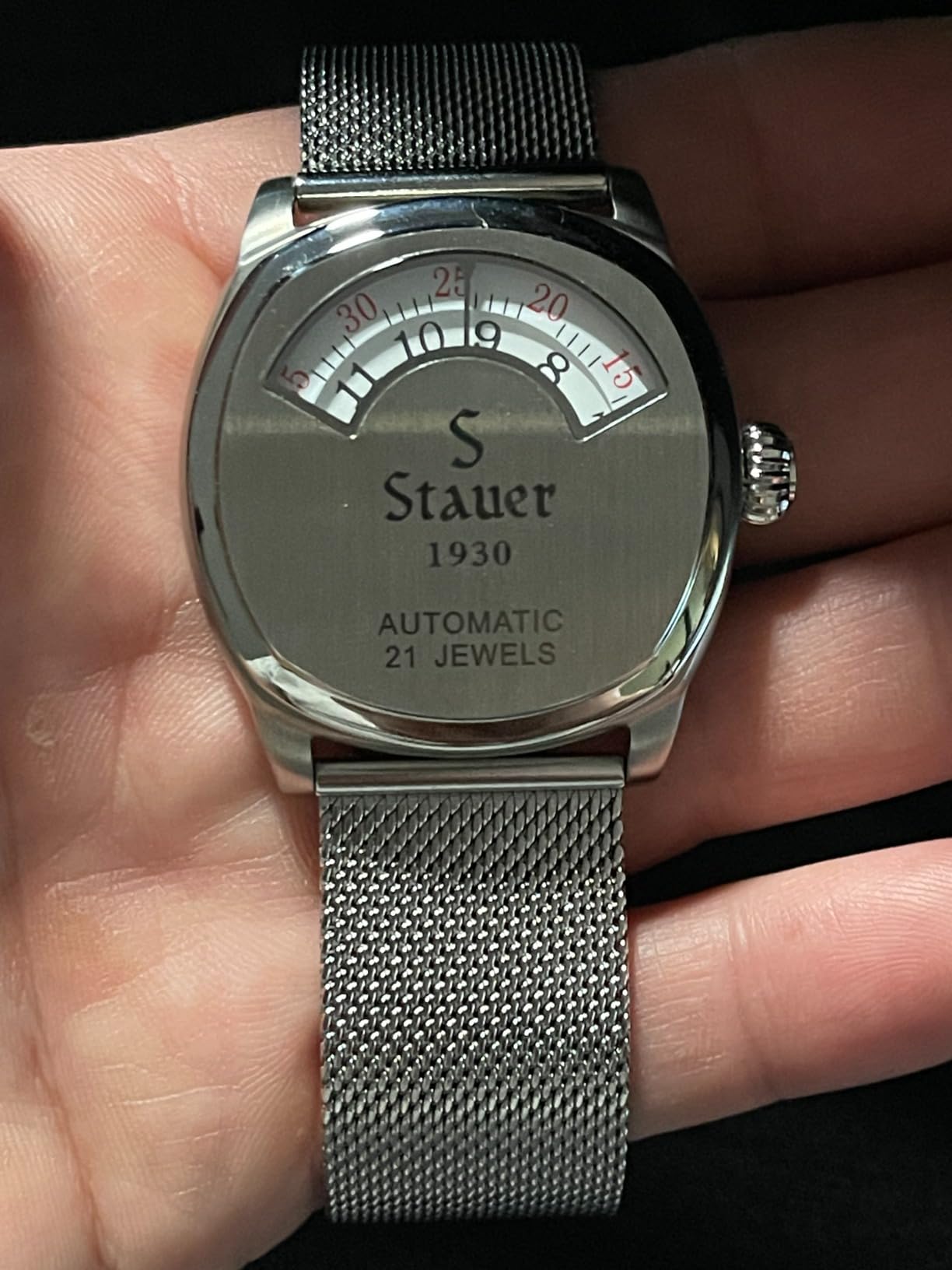 Stauer 1930 Dashtronic Watch Cotswold Genuine Men's Automatic Watch with Leather Band and Stainless Steel Case 21-Jewel Movement customer photo 2