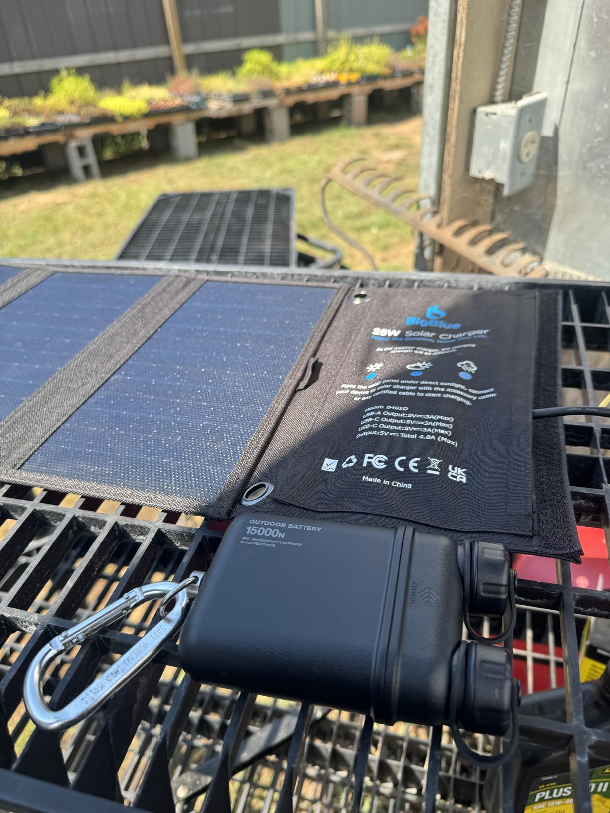 BigBlue 28W Solar Panel Charger with Dual USB-C and USB-A, Portable Solar Phone Charger for Camping, Hiking, Backpacking, Emergency Solar Charger customer photo 2