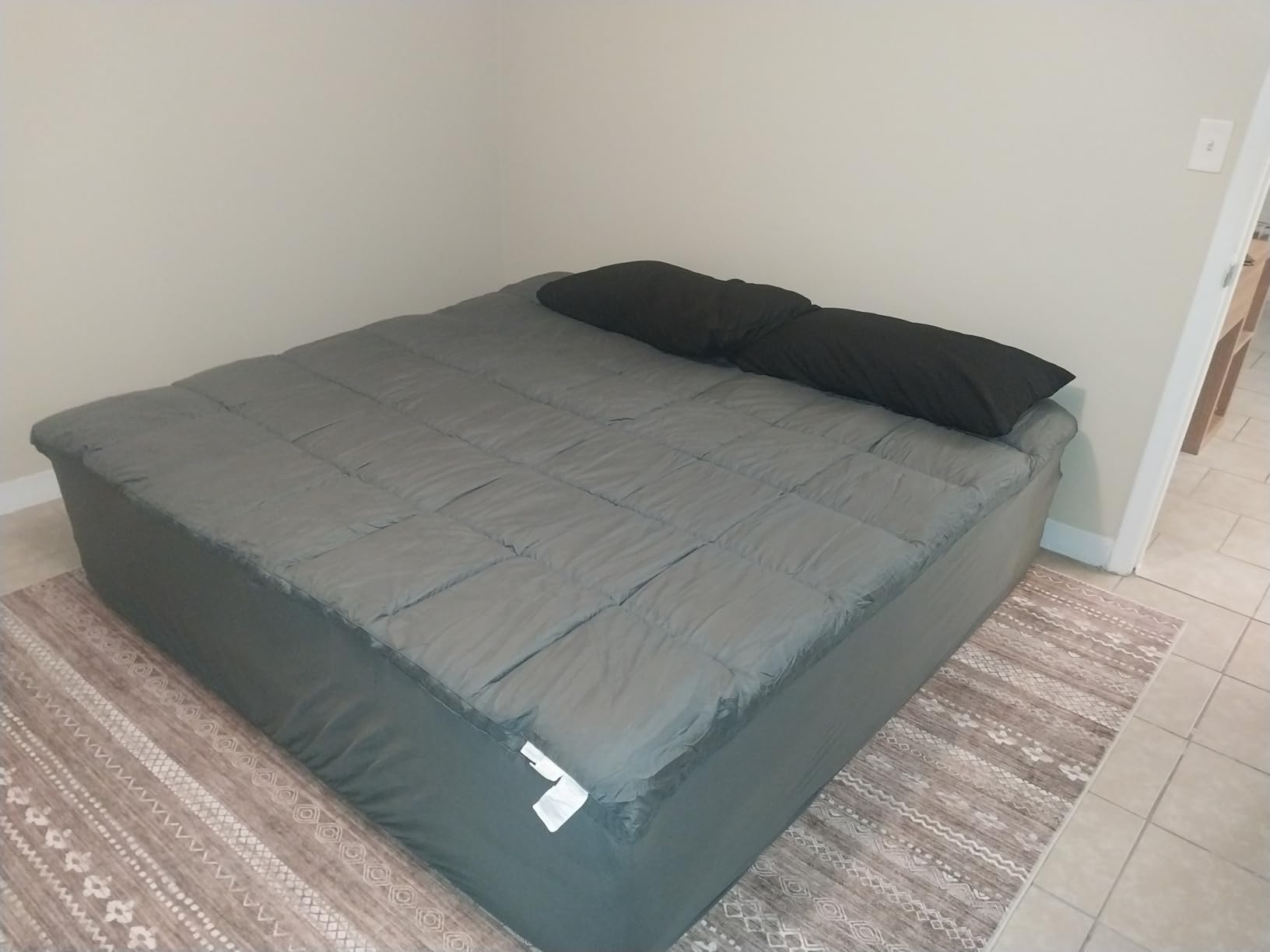 Lucid 3 Inch Memory Foam Mattress Topper, Queen Size - Cooling Gel Bed Topper - Pressure-Relieving Deep Plush Feel - Ventilated Breathable Design - CertiPur Certified customer photo 1
