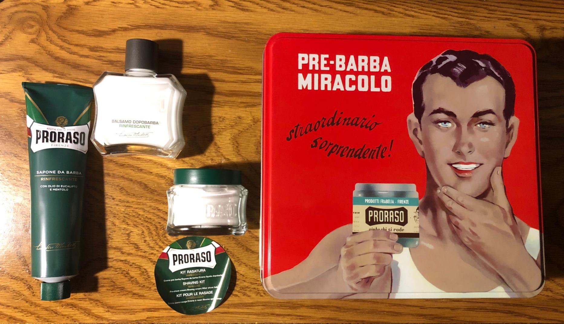 Proraso Shaving Kit - Vintage Gino Tin - Refreshing Pre Shave Cream, Shaving Cream & After Shave Balm for All Beard Types - Premium Italian Gift Set for Men in Collectable Tin customer photo 2