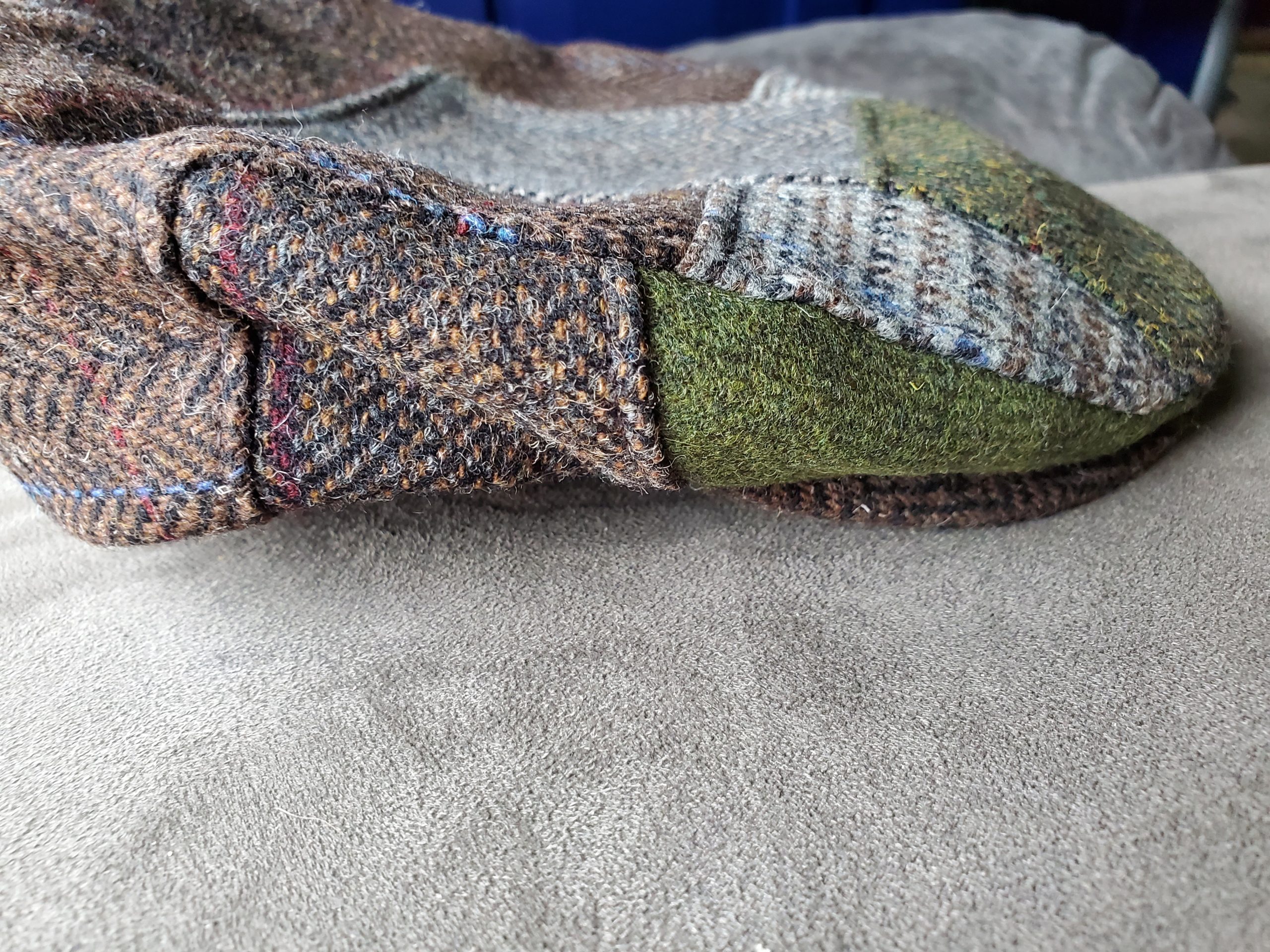 Irish Trinity Donegal Tweed Flat Cap, 100% Wool, Quilted Interior, Made in Ireland customer photo 1