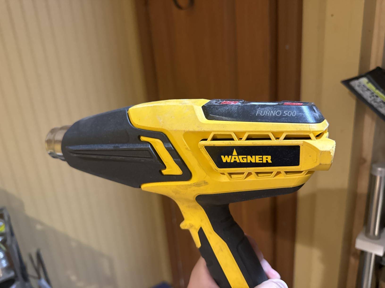 Wagner Spraytech 0503063 FURNO 500 Variable Temp Heat Gun, 2 Nozzles & 12 Temperature Settings Ranging 150F-1200F, Electric Heat Gun for Paint Removal, Bending PVC, Crafts and More customer photo 1