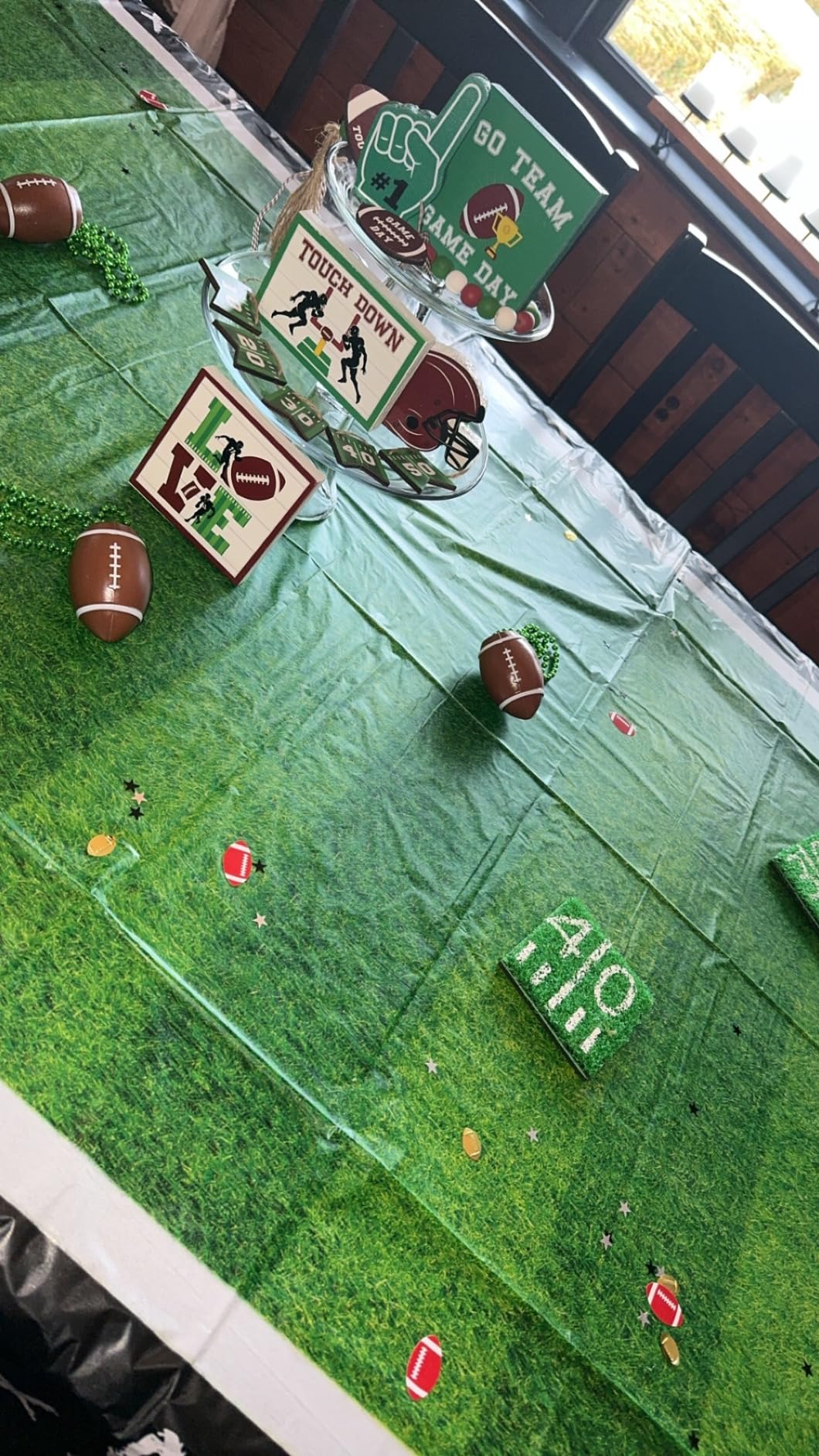 True Zoo Home Turf Coasters, Astro Turf Grass Coasters, Beer Coasters, Football Game, Sports & Outdoors, Football Accessories, Green, Set of 5 customer photo 2