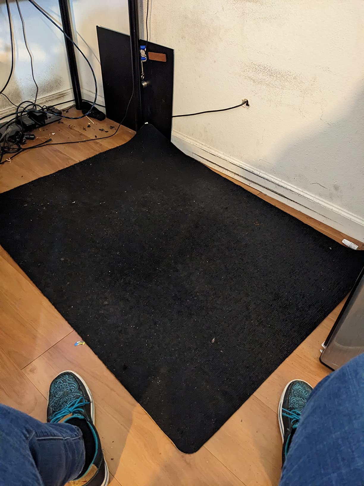 Tebery 2 Pack Black Bar Mat, 18
