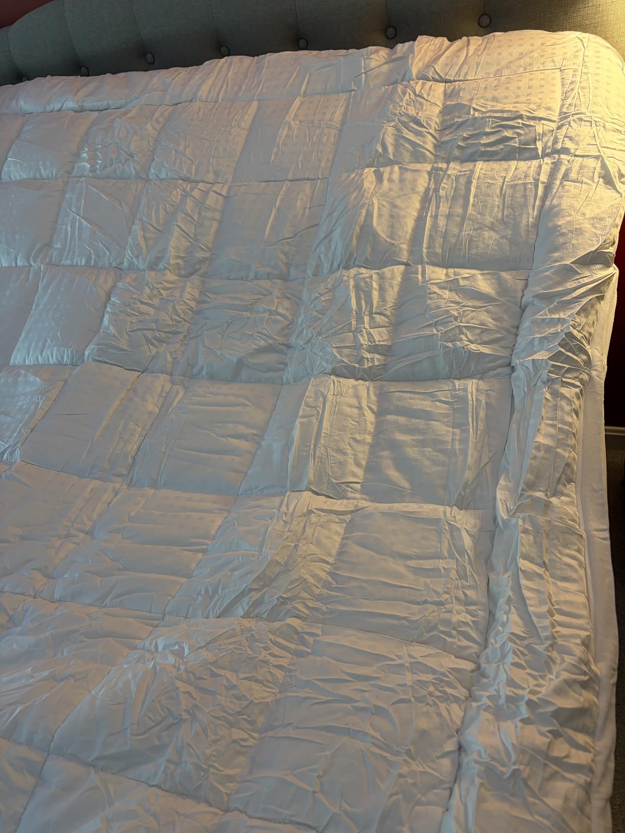 EASELAND Queen Size Mattress Pad Pillow Top Mattress Cover Quilted Fitted Mattress Protector Cotton Top Stretches up to 8-21