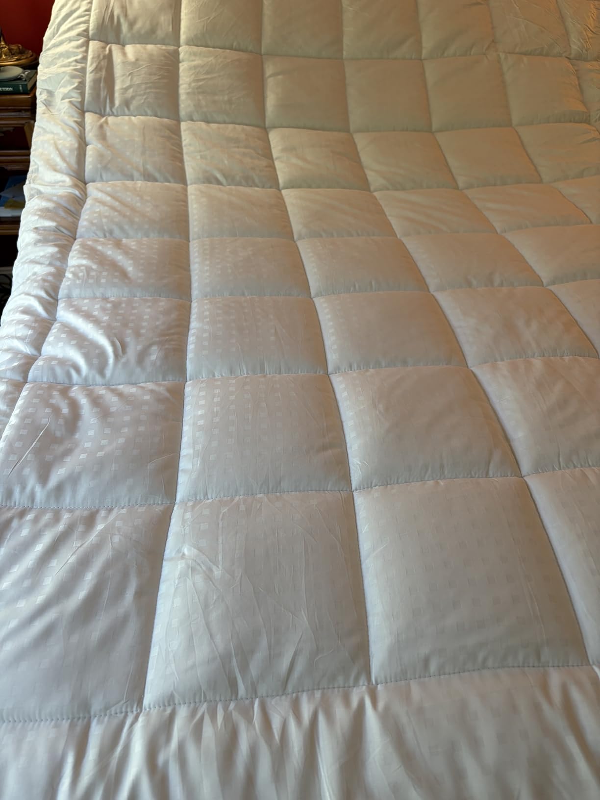 EASELAND Queen Size Mattress Pad Pillow Top Mattress Cover Quilted Fitted Mattress Protector Cotton Top Stretches up to 8-21