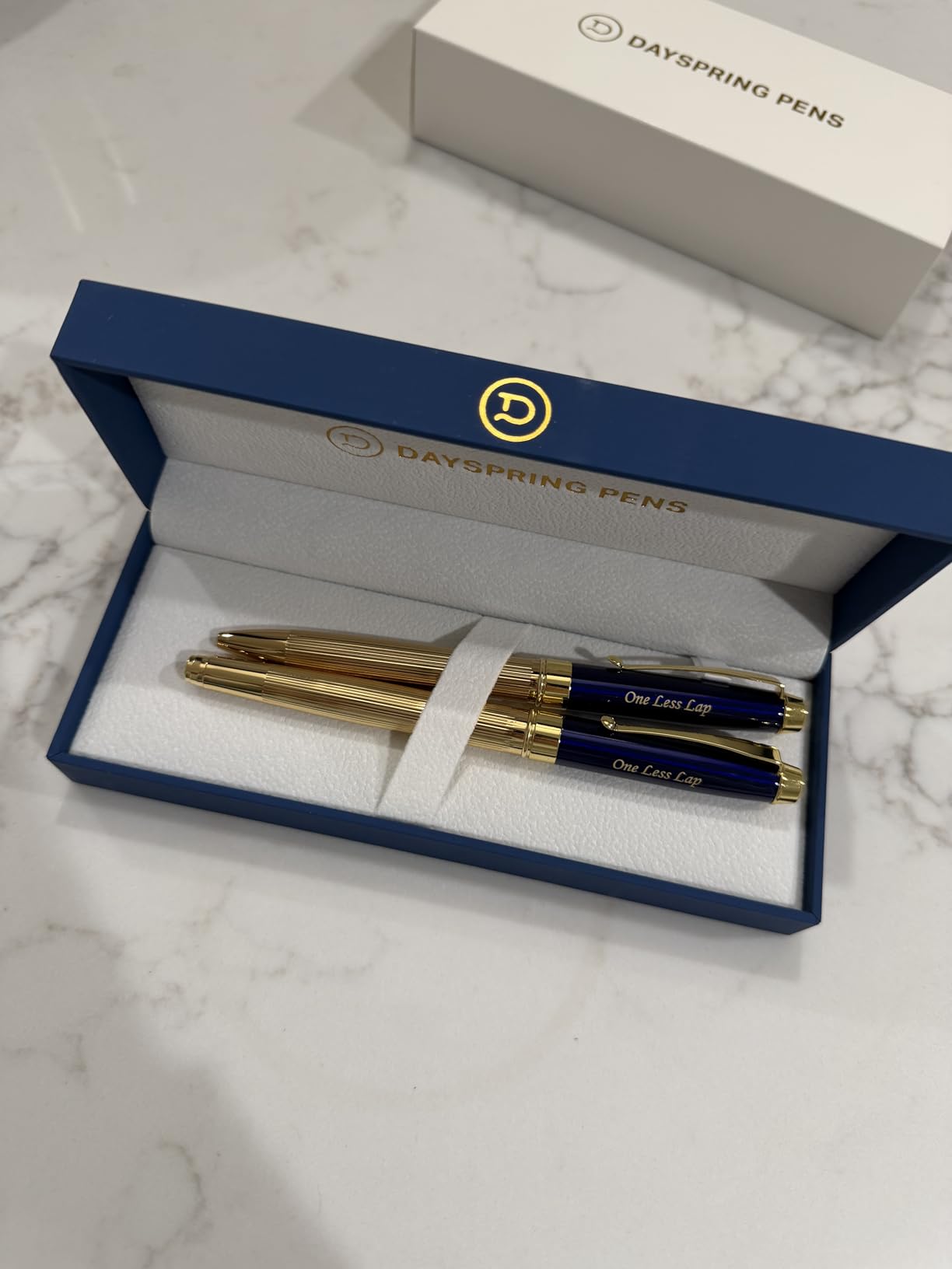 Braxton Engraved Ballpoint and Rollerball Set, Green Lacquer with 18K Gold, Parker G2 and Waterman Refill Compatible, Gift for Graduation, Career Advancement, Retirement, Gift Case Included customer photo 1