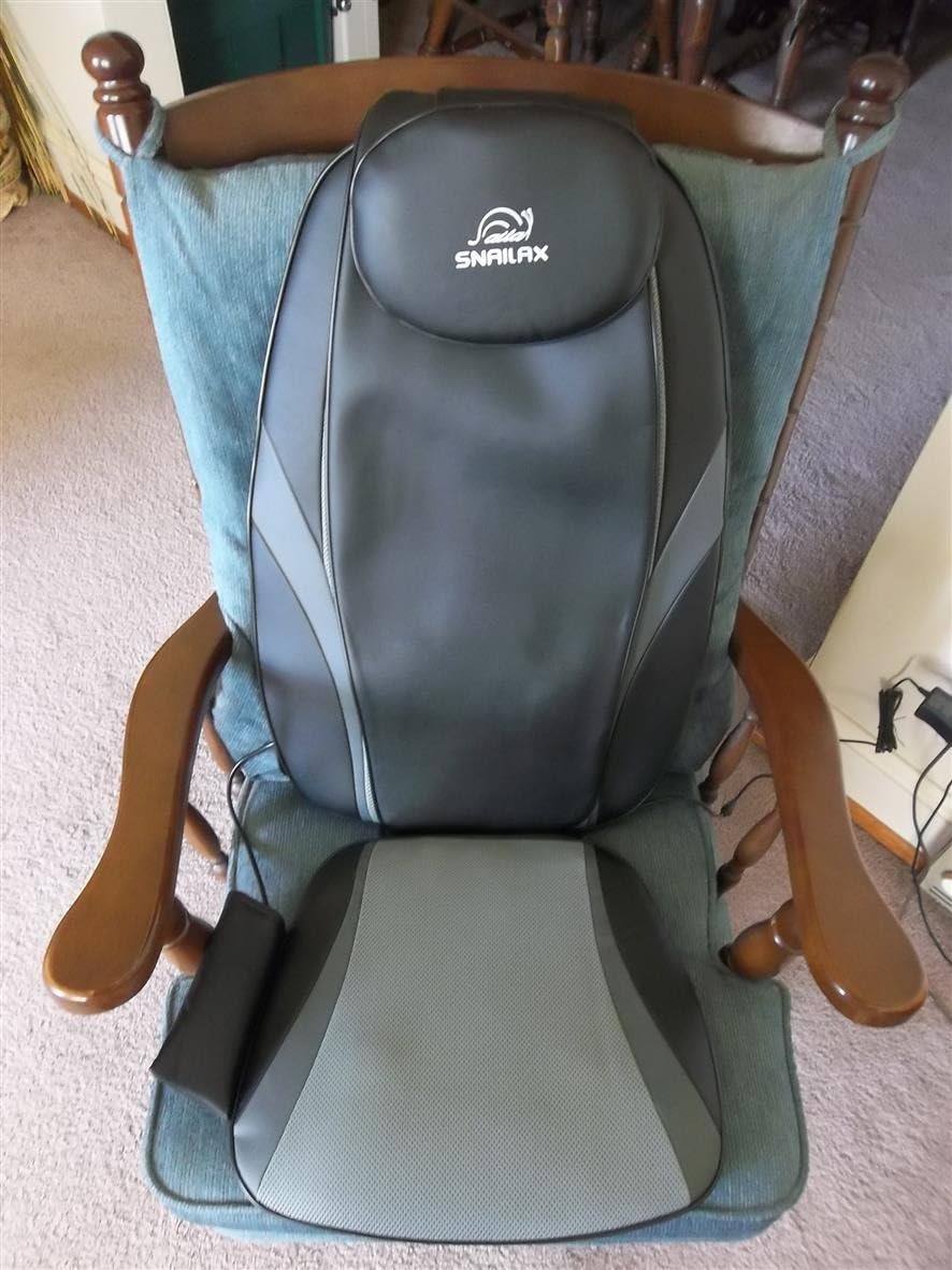 Snailax 2026 Upgraded Shiatsu Roller Back Massager with Heat Massage Chair Pad, Kneading Back Massager for Pain Relief Deep Tissue Chair Massage Pad for Office Home customer photo 2