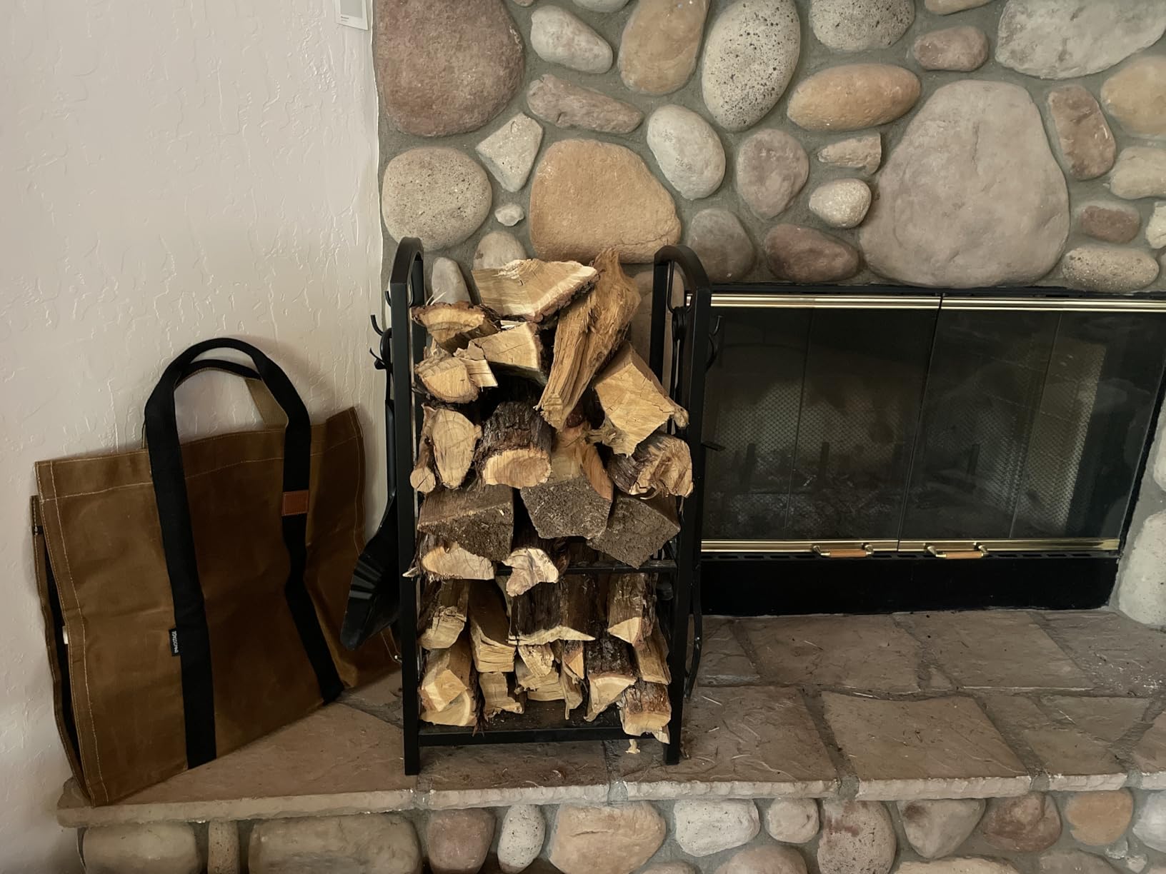 INNO STAGE Canvas Wood Carriers Log Tote Bag, 40