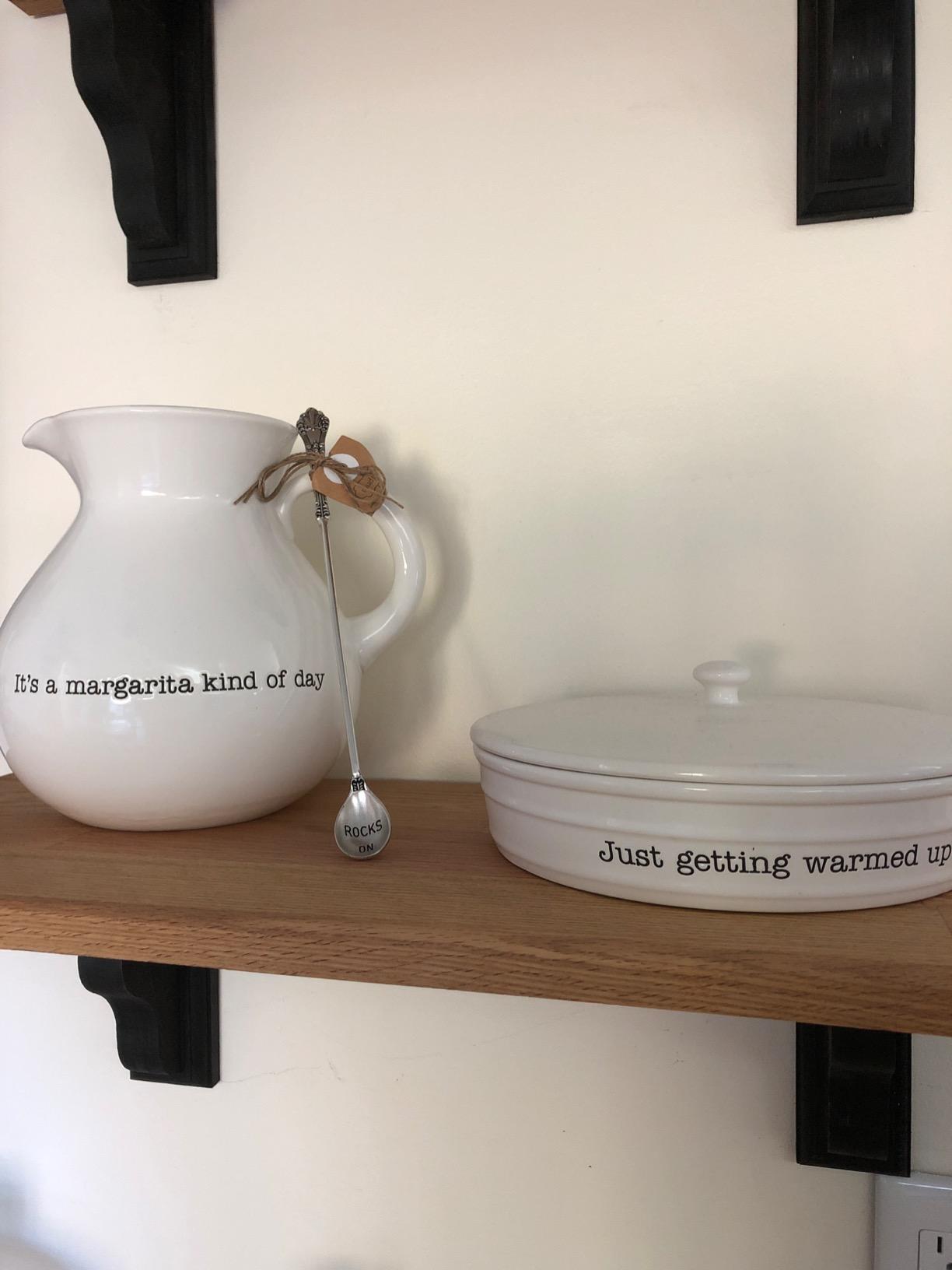 Mud Pie Margarita Pitcher Set, White customer photo 1