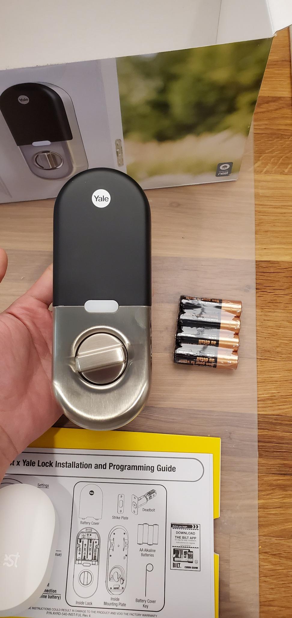 Google Nest x Yale Lock - Tamper-Proof Smart Lock for Keyless Entry - Keypad Deadbolt Lock for Front Door - Satin Nickel customer photo 2