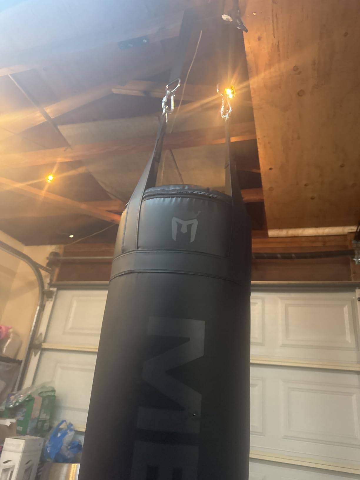 Meister 100lb Filled Heavy Bag for Boxing, MMA & Muay Thai - 60