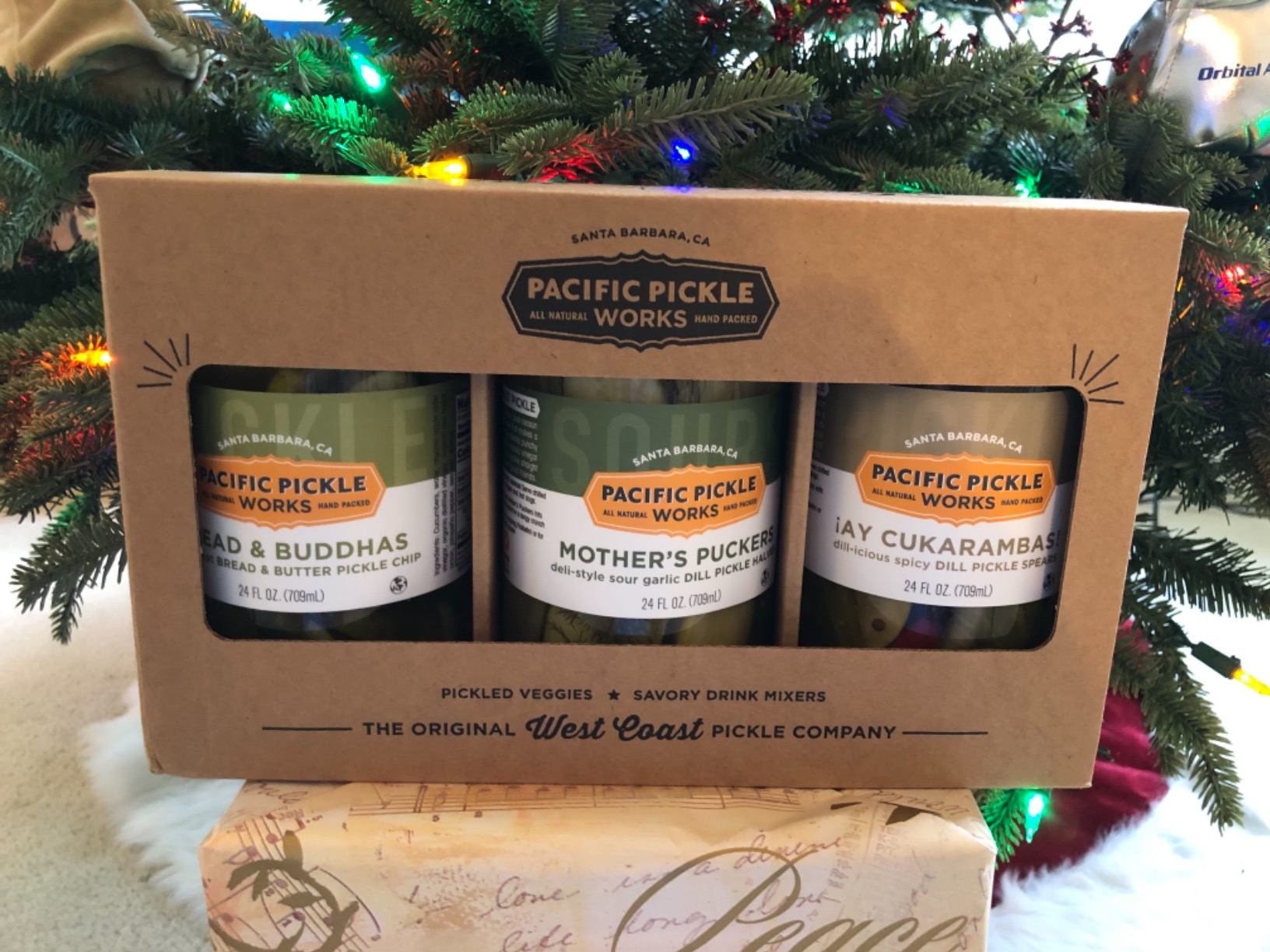 Pacific Pickle Works - 'The Classics' Pickle Variety Pack - Three jars of pickles - Mother's Puckers Home-style pickles, Bread & Buddhas semi-sweet pickle chips, and ¡Ay Cukarambas! semi-spicy original garlic dill pickles customer photo 1