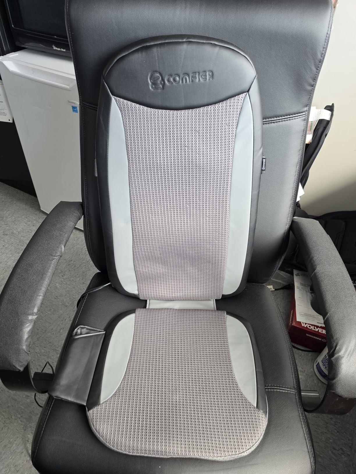 COMFIER Shiatsu Back Massager with Heat, Deep Tissue Kneading Massage Seat Cushion, Massage Chair Pad for Full Back, Body Massager for Home or Office Chair Use customer photo 2