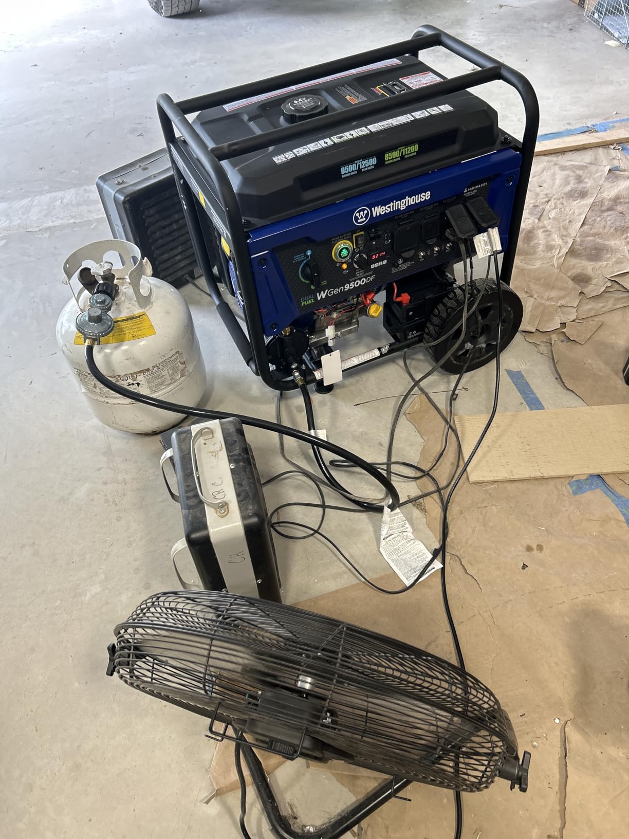 Westinghouse 12500 Watt Dual Fuel Home Backup Portable Generator, Remote Electric Start, Transfer Switch Ready, Gas and Propane Powered customer photo 2