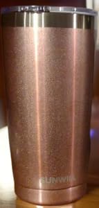 SUNWILL Travel Coffee Mug with Lid, 20 oz Tumbler Set of 2, Insulated Stainless Steel Cup for Water, Tea, Powder Coated Wine & Navy customer photo 1
