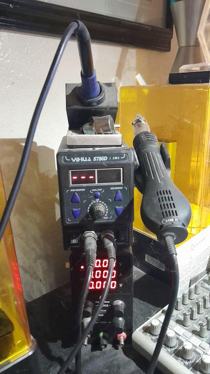 YIHUA 8786D I 2 in 1 Hot Air Rework and Soldering Iron Station with 10 Solder Iron Tips, 4 Hot Air Nozzles, °F /°C, Cool/Hot Air Conversion and Sleep Function customer photo 2