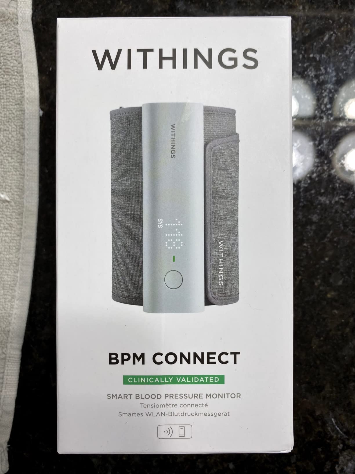 Withings BPM Connect - Digital Blood Pressure Cuff & Heart Rate Monitor - Blood Pressure Machine Arm Cuff, FDA Cleared, FSA/HSA Eligible, iOS & Android customer photo 2