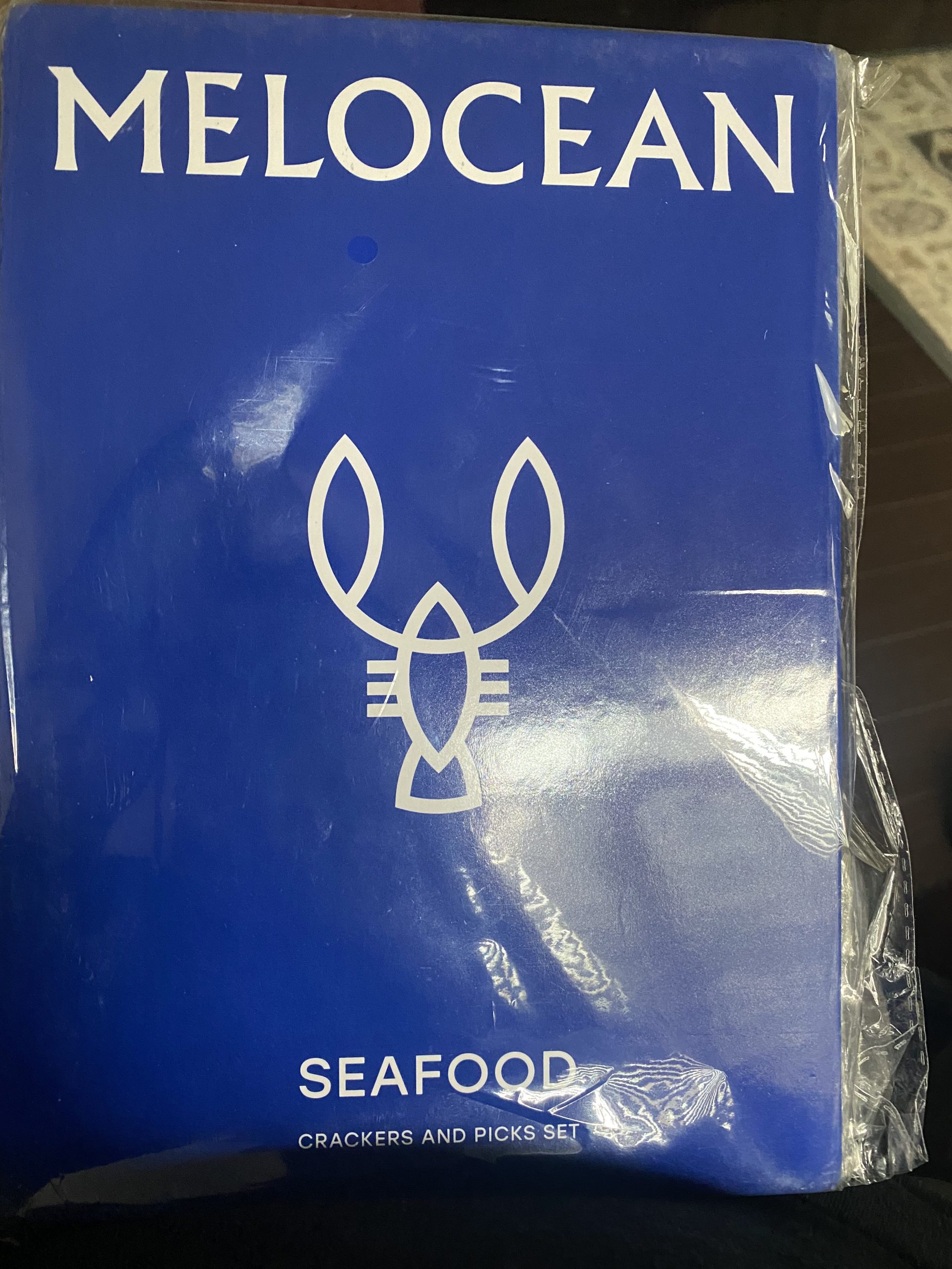 Crab Crackers and Tools Set in Gift Box by Melocean - Premium 2 Zinc Alloy Lobster Crackers 6.6