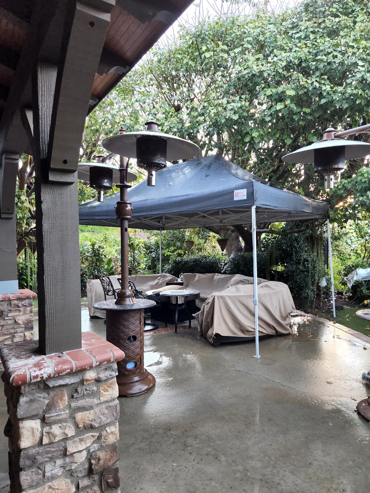 MASTERCANOPY 10x10 Heavy Duty Pop Up Canopy Tent with Roller Bag(Black) customer photo 1