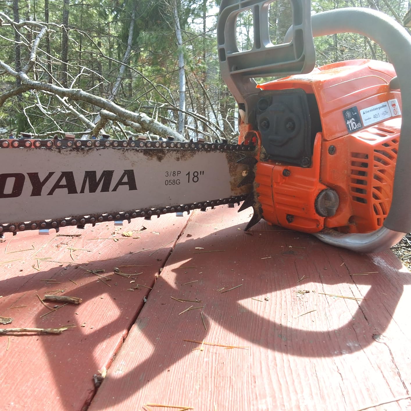 PROYAMA 62CC 2-Cycle Gas Powered Chainsaw, 22 Inch 18 Inch Handheld Cordless Petrol Chain Saw for Tree Wood Cutting customer photo 2