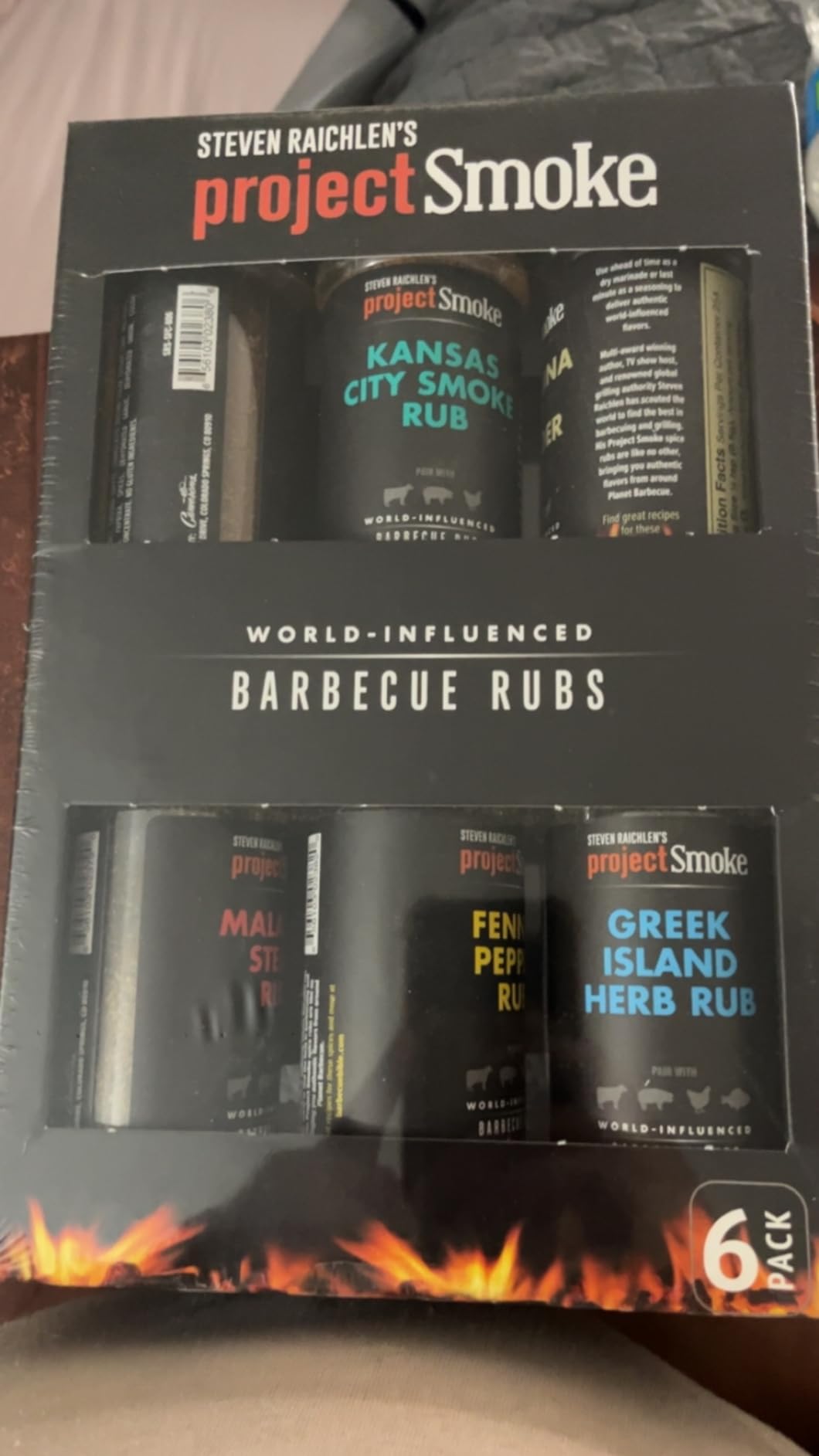 Steven Raichlen's Planet Barbecue Gourmet BBQ Rubs & Spices Gift Box 6 Pack- Grill Seasonings Set with Worldwide Flavors- Great Grilling Gift for Men customer photo 1