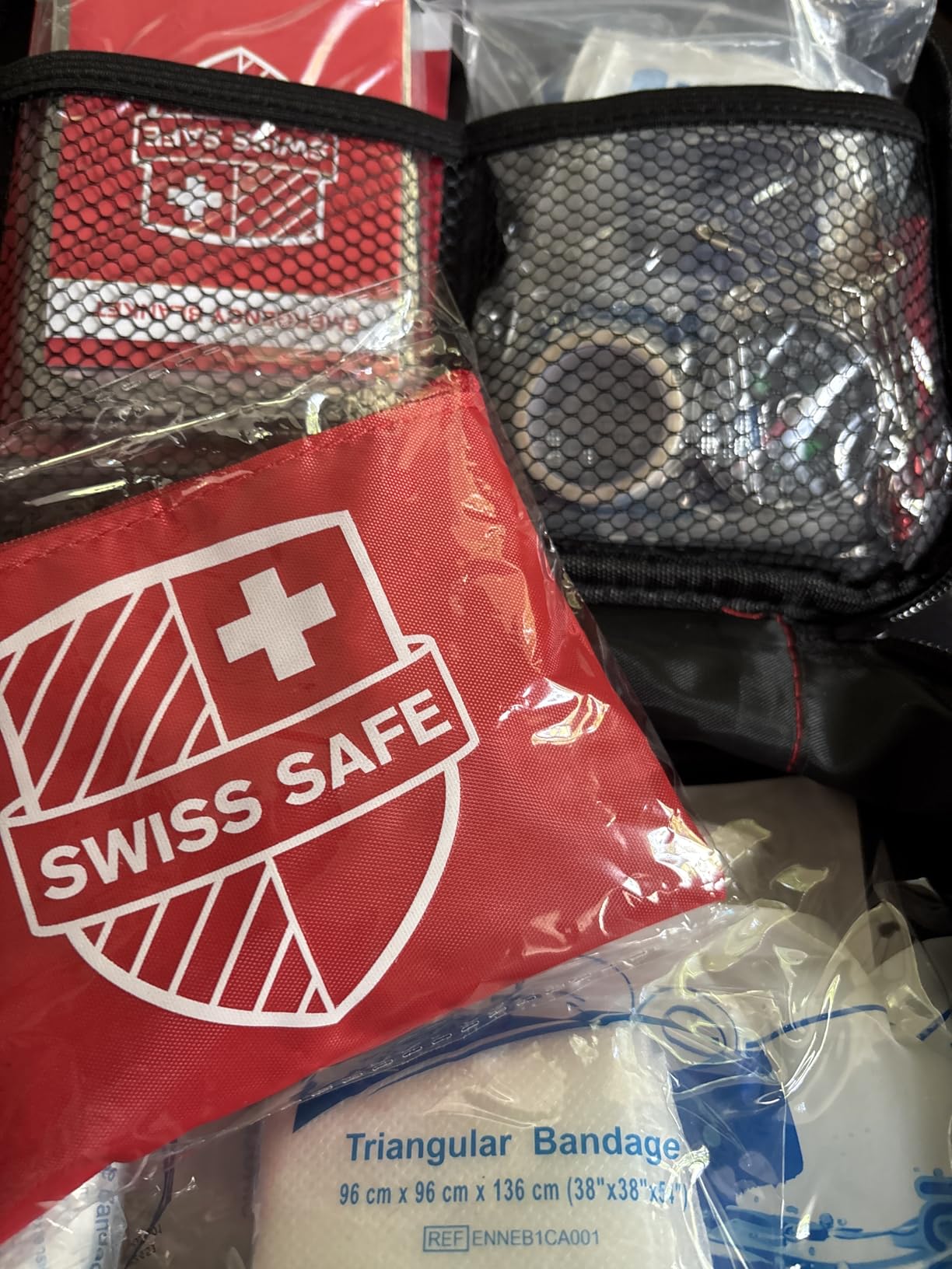 Swiss Safe 2-in-1 Car Emergency Kit | 12-FT Heavy-Duty Jumper Cables & 378-Piece Comprehensive Car First Aid Kit | Compact Roadside Auto Essentials for Vehicle Safety customer photo 2