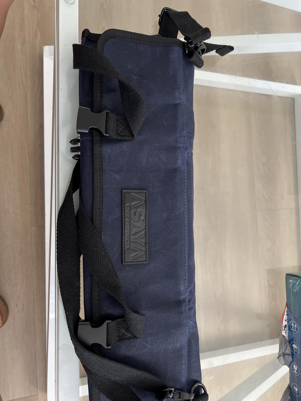 Asaya Waxed Canvas Chef Knife Roll Bag with 10 Slots and a Zipper Pocket - Professional Chef Knife Bag & Storage Case, with Shoulder Strap - Knives Not Included (Brown) customer photo 1