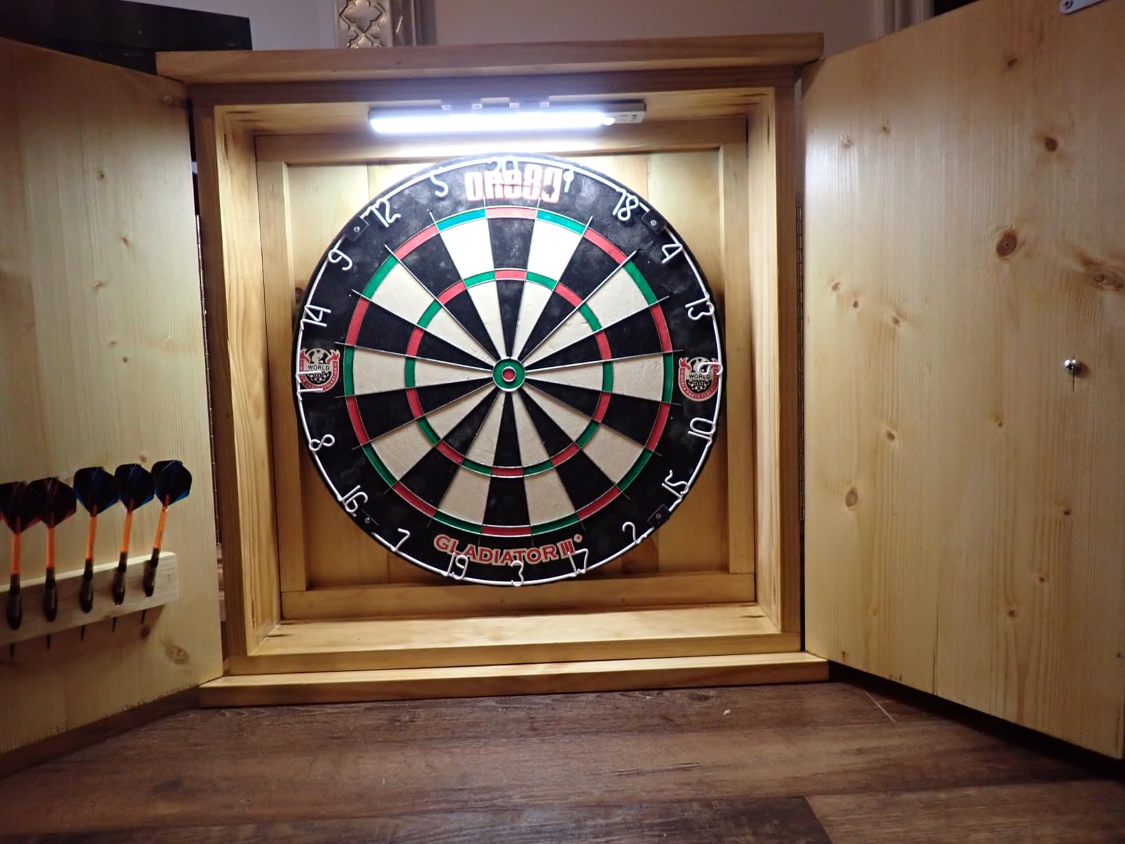 ONE80 Gladiator Dartboard with Top-Grade African Sisal and Sword Edge Staple Free Wire Spider for Maximum Scoring Potential and Less Bounce Outs customer photo 1