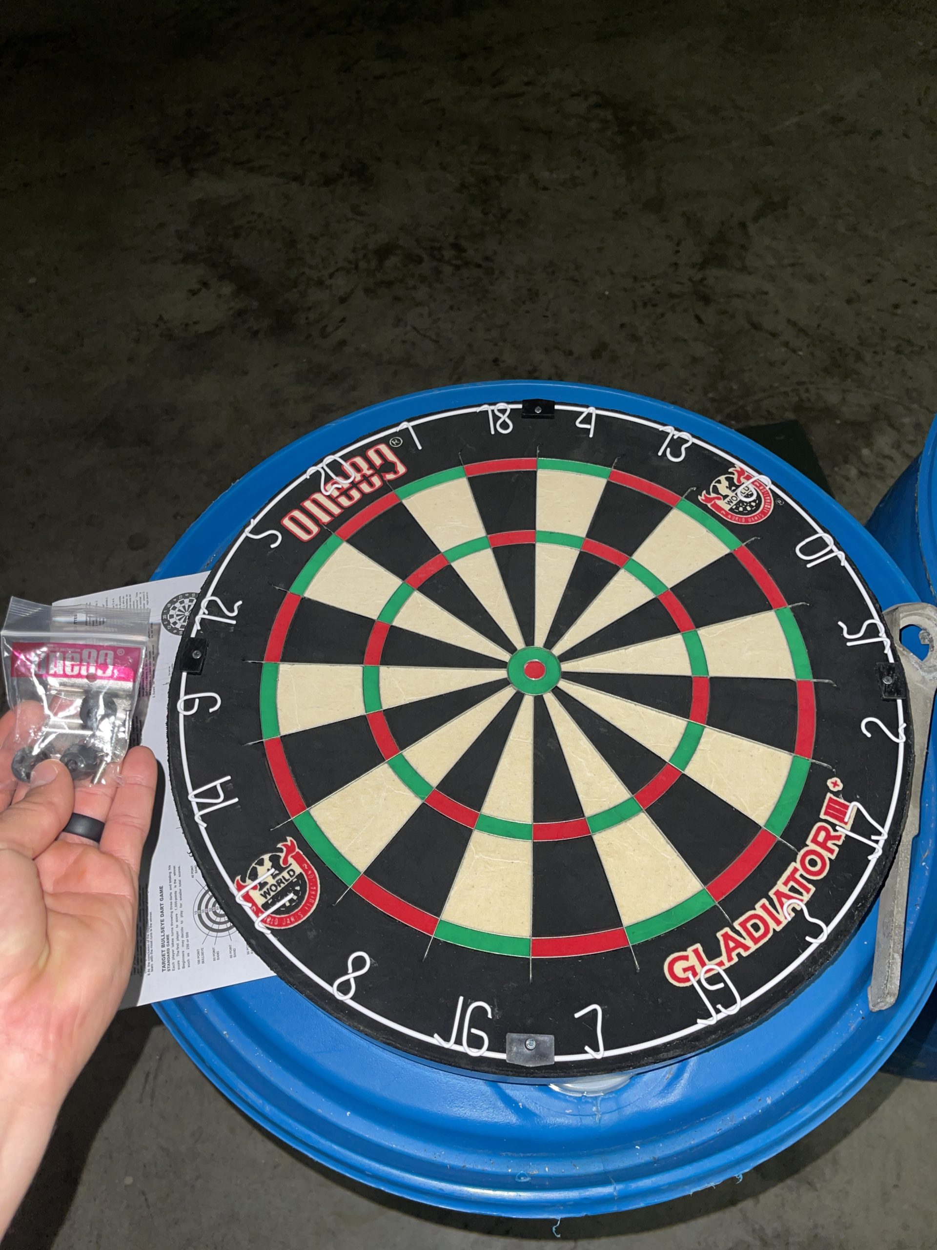ONE80 Gladiator Dartboard with Top-Grade African Sisal and Sword Edge Staple Free Wire Spider for Maximum Scoring Potential and Less Bounce Outs customer photo 2