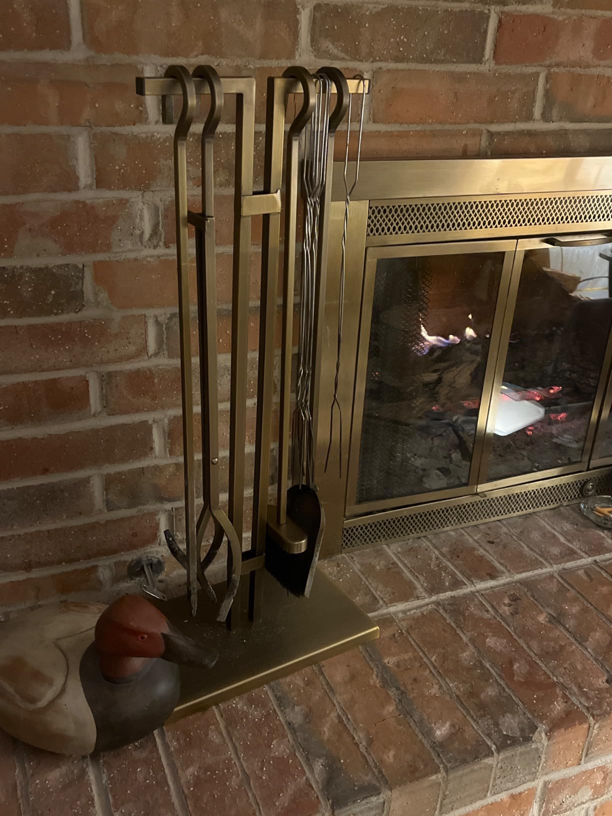 2WAYZ FLAMELY 5-Piece Fireplace Tools Set - Includes Fire Poker, Shovel, Brush, Tongs, Stand - Heavy-Duty Fireplace Accessories and Fire Tools for Indoor or Outdoor Use customer photo 2