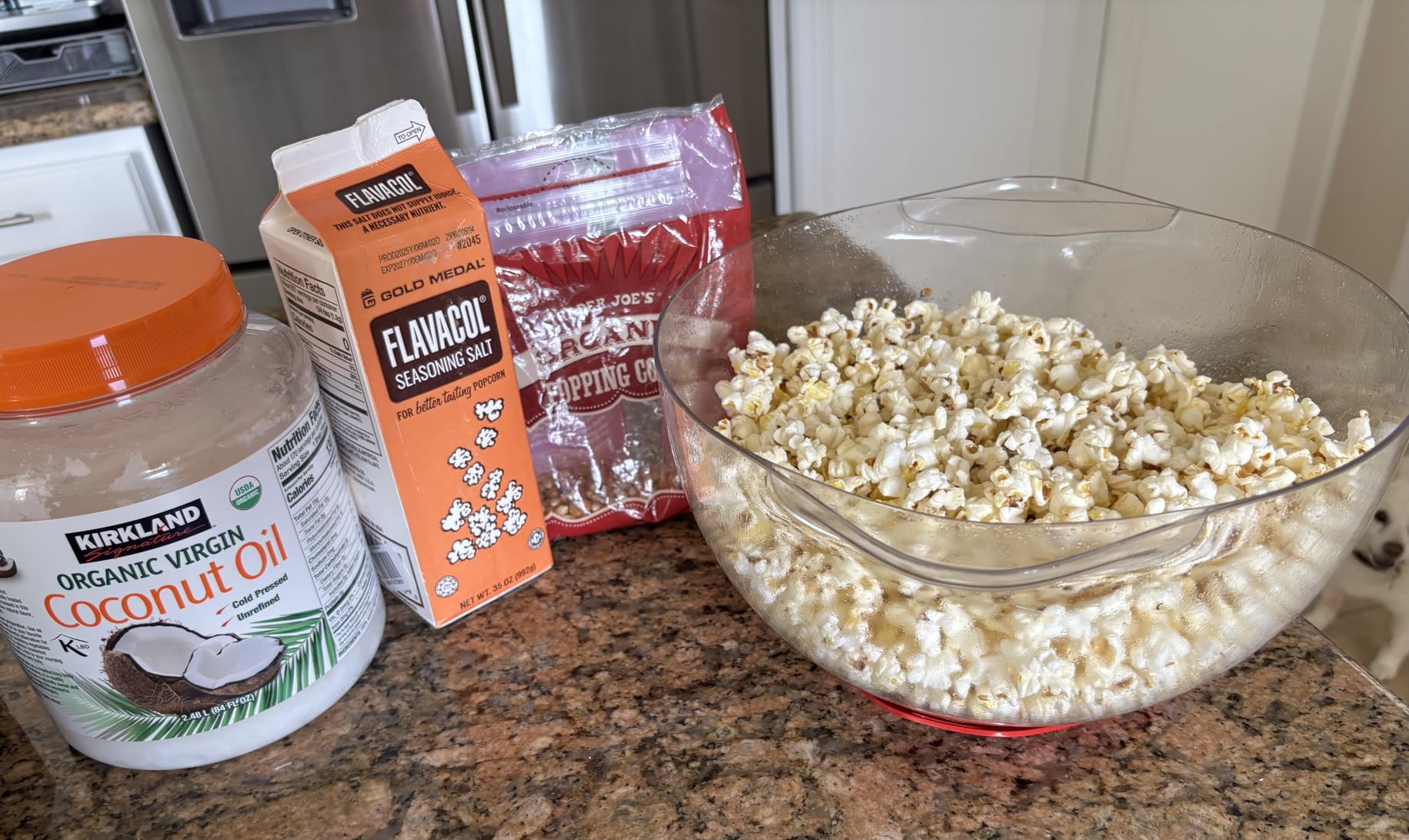Dash SmartStore Deluxe Stirring Popcorn Maker - Hot Oil Electric Popcorn Popper with Butter-Warming Tray, Clear Serving Bowl, Storage Lid & Measuring Cup - 24 Cups, Aqua customer photo 1