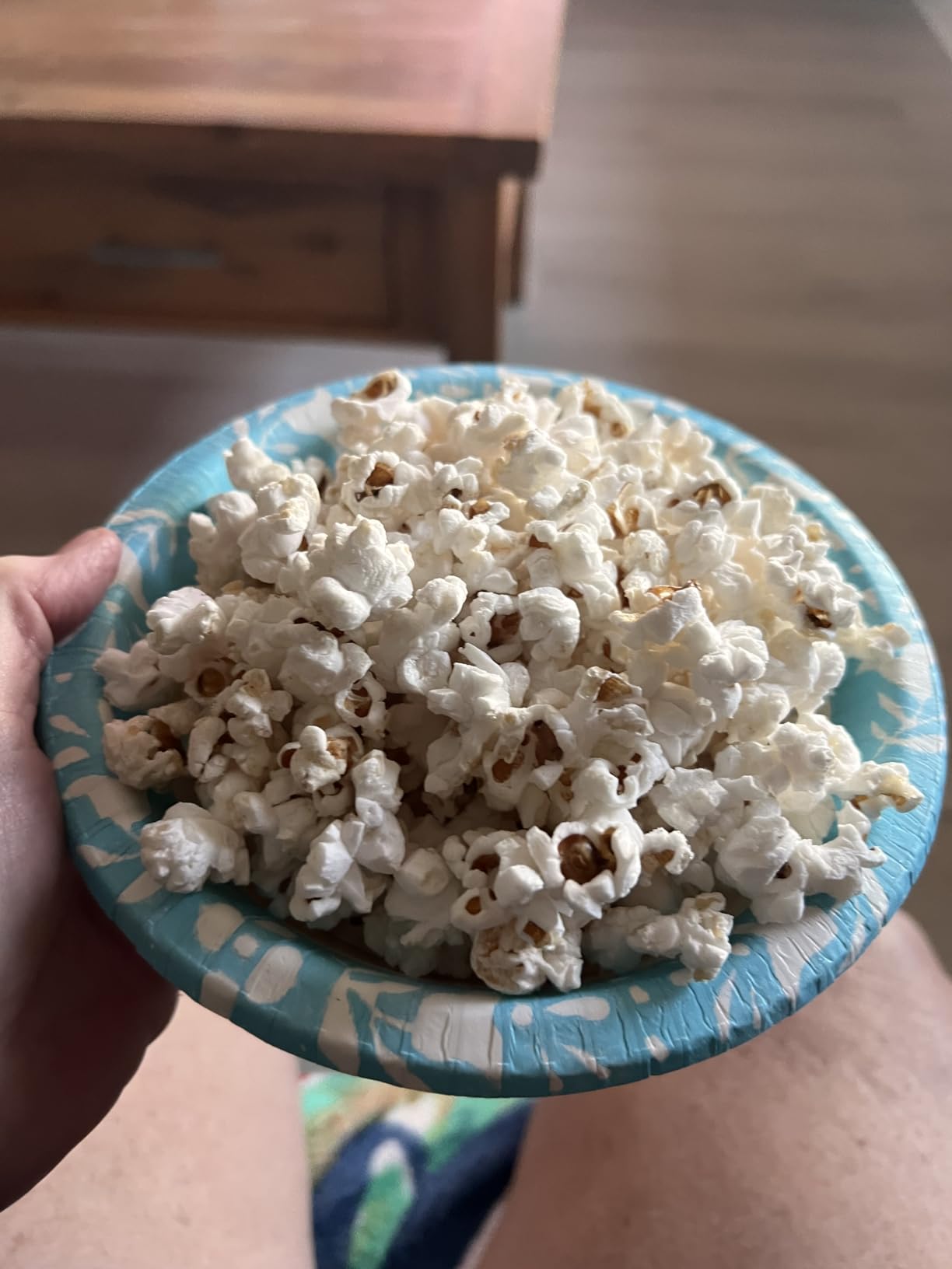 Dash SmartStore Deluxe Stirring Popcorn Maker - Hot Oil Electric Popcorn Popper with Butter-Warming Tray, Clear Serving Bowl, Storage Lid & Measuring Cup - 24 Cups, Aqua customer photo 2