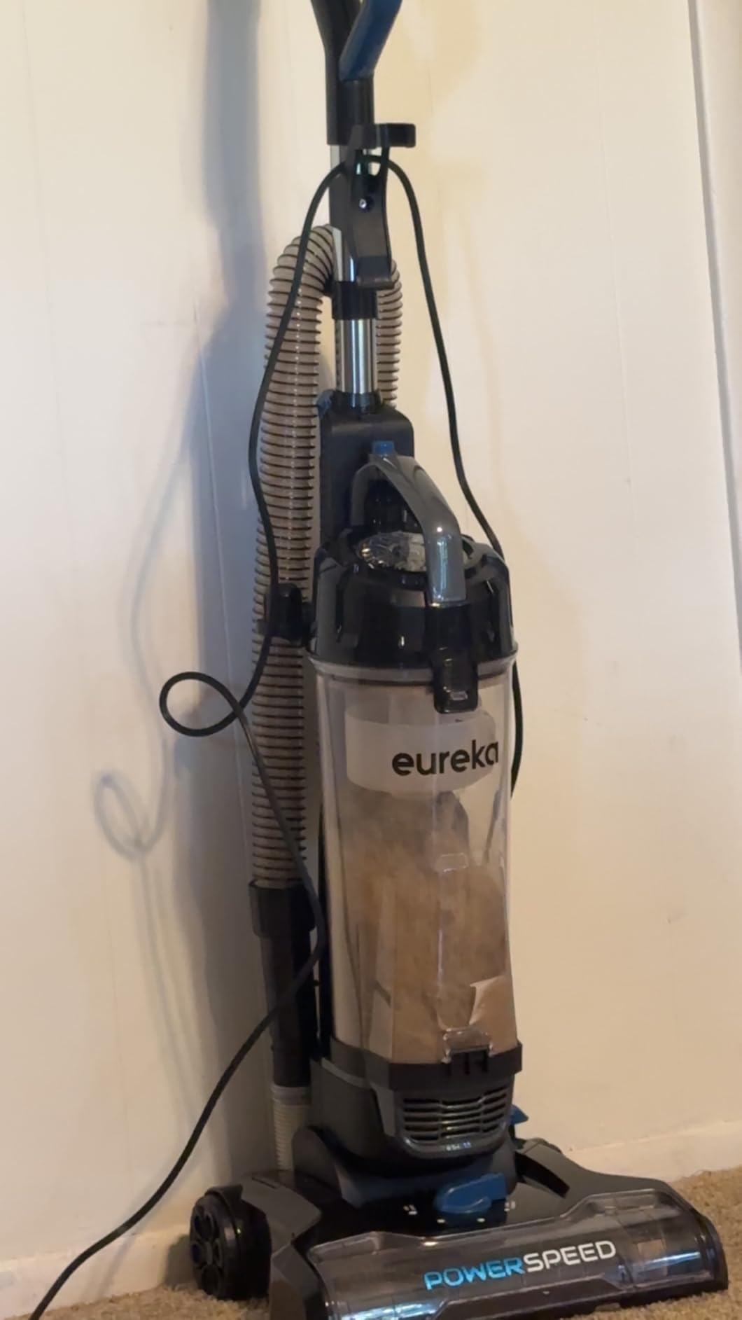 Eureka PowerSpeed Lightweight Upright Vacuum Cleaner for Carpet and Hard Floor, NEU181A, Blue customer photo 2