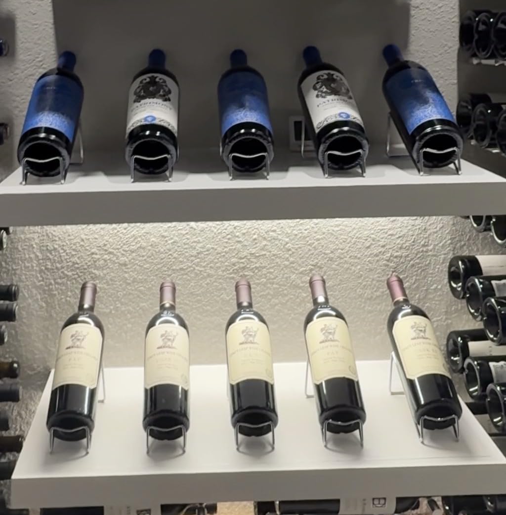 SuproBarware Wine Rack Set of 6- Stainless Steel Single Wine Bottle Holder Rack, Stylish Wine Bottle Organizer Great for Wine Lovers customer photo 1