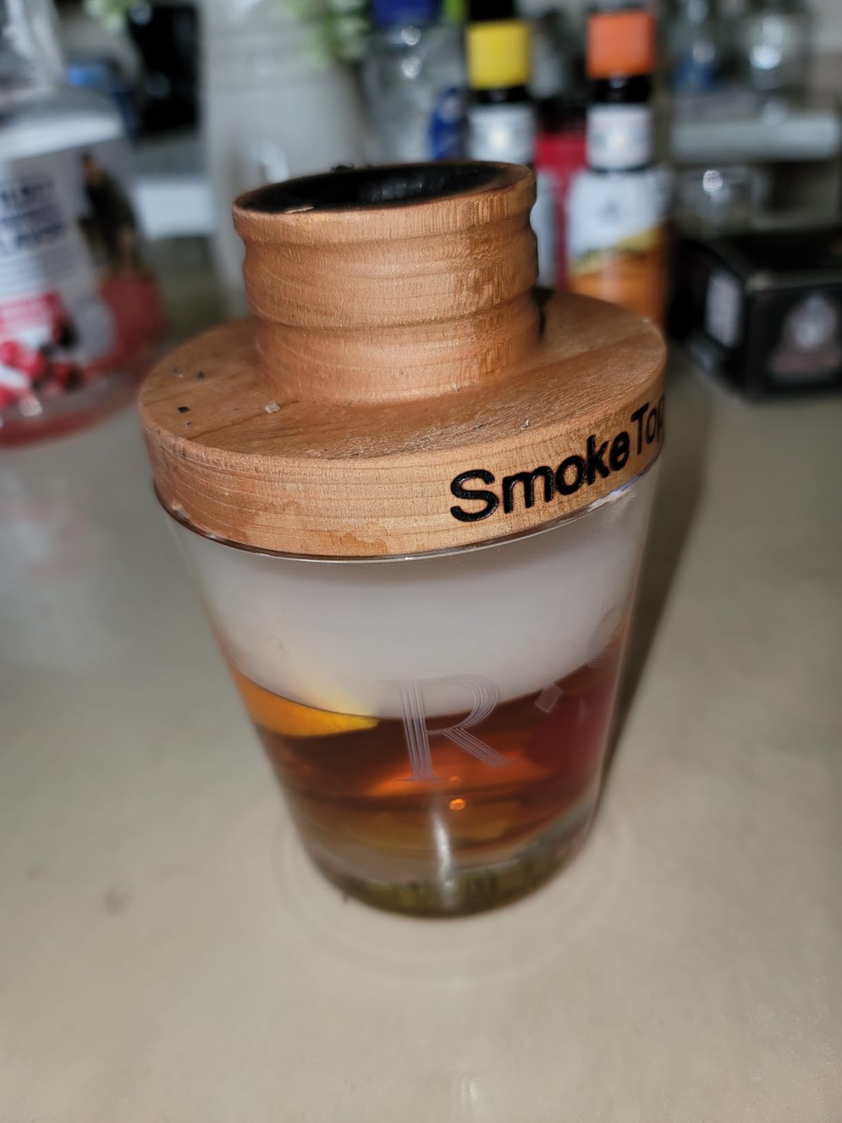 SmokeTop® Cocktail & Food Smoker Kit - Whiskey & Bourbon Drink Smoker for Old Fashioned, Cocktails, Cheese & Meat Smoking with 2oz Wood Chip Sample Pack - by Middleton Mixology customer photo 1