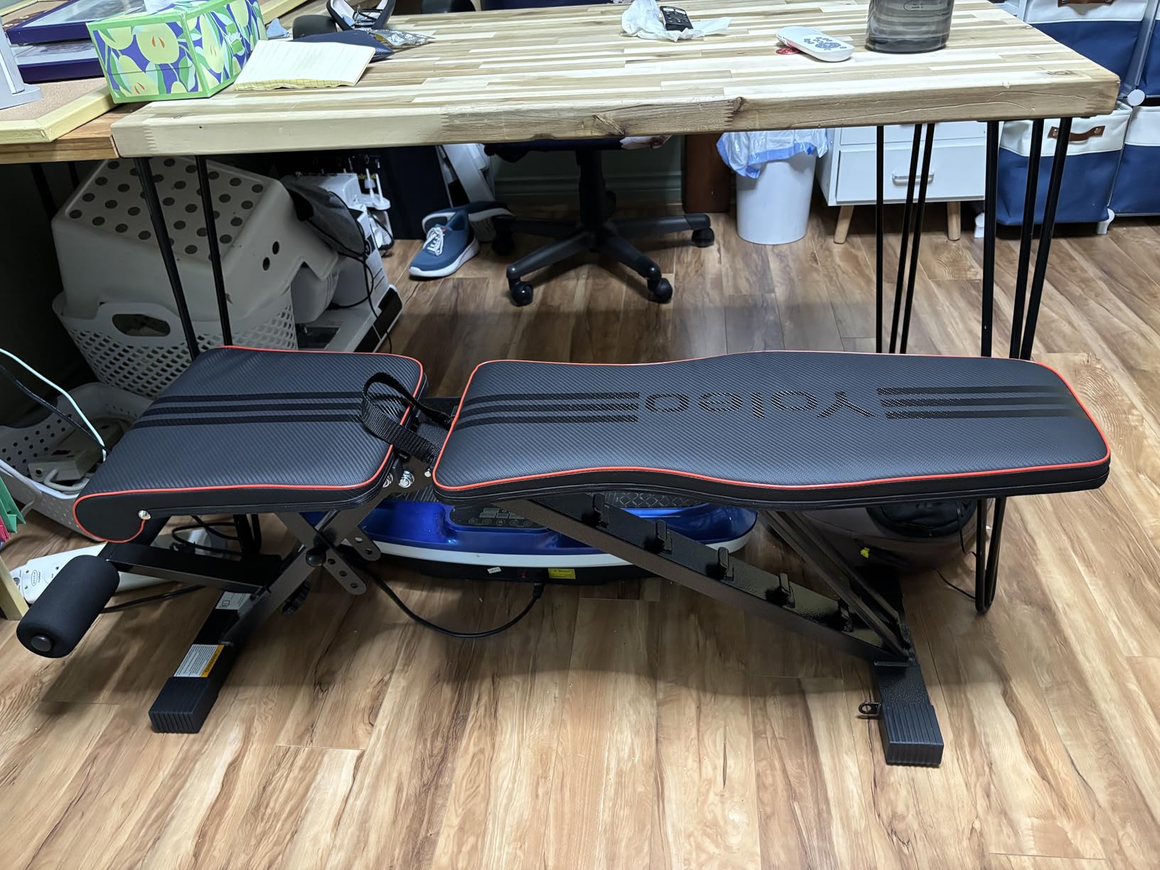 YOLEO Adjustable Weight Bench, ASTM-Certified 827LBS customer photo 2