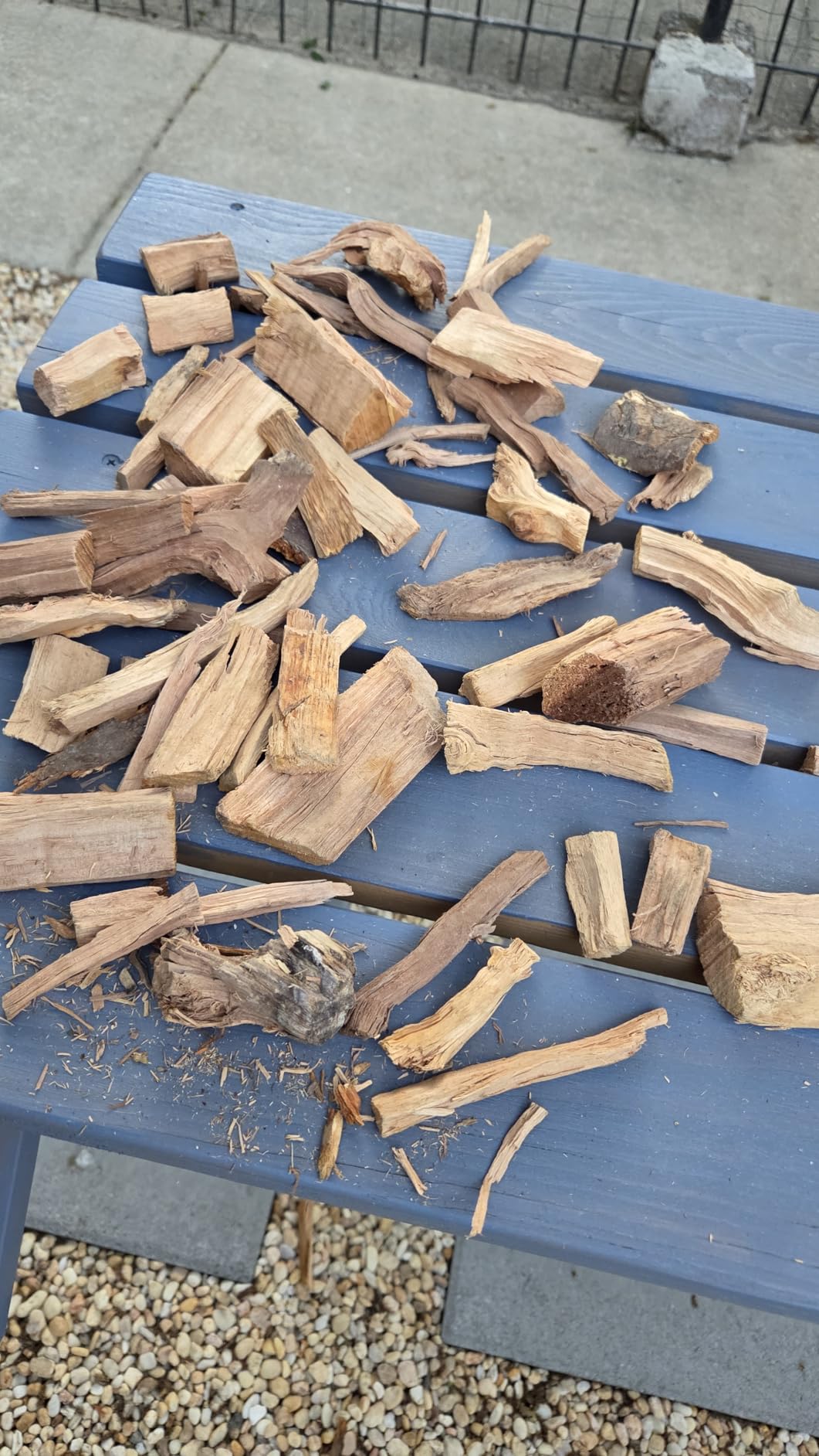 3.5 Lb. Bag Mesquite Wood Chunks by Mr. Bar-B-Q, Mesquite Smokey Spicy Flavor for Smoking, Grilling & Camping Essentials, Alternative for Charcoal Briquettes Can be Use on Gas, Wood Chunks for Smokers customer photo 1