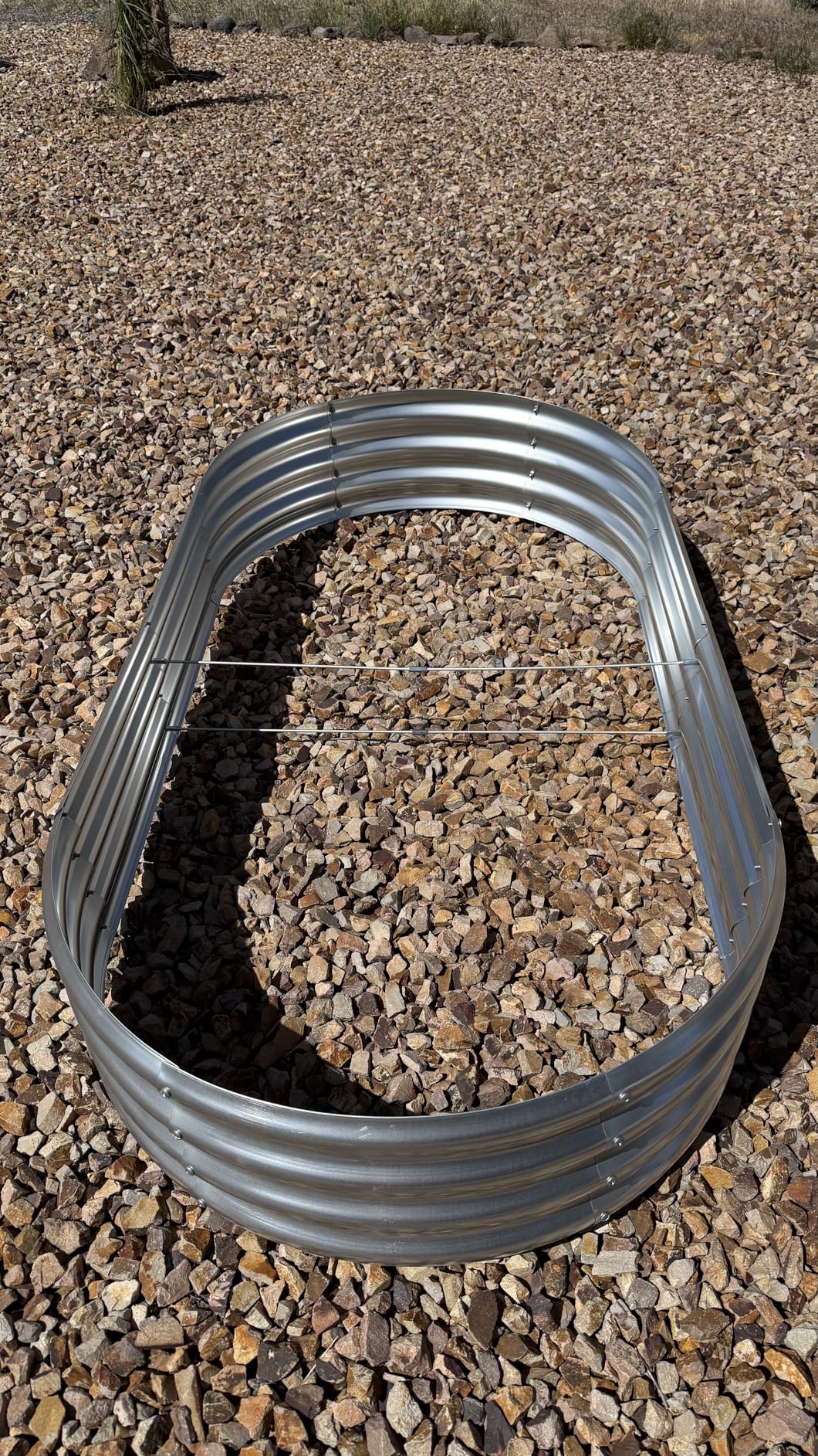 Land Guard Galvanized Raised Garden Bed Kit, Galvanized Planter Garden Boxes Outdoor, Oval Large Metal Raised Garden Beds for Vegetables customer photo 1