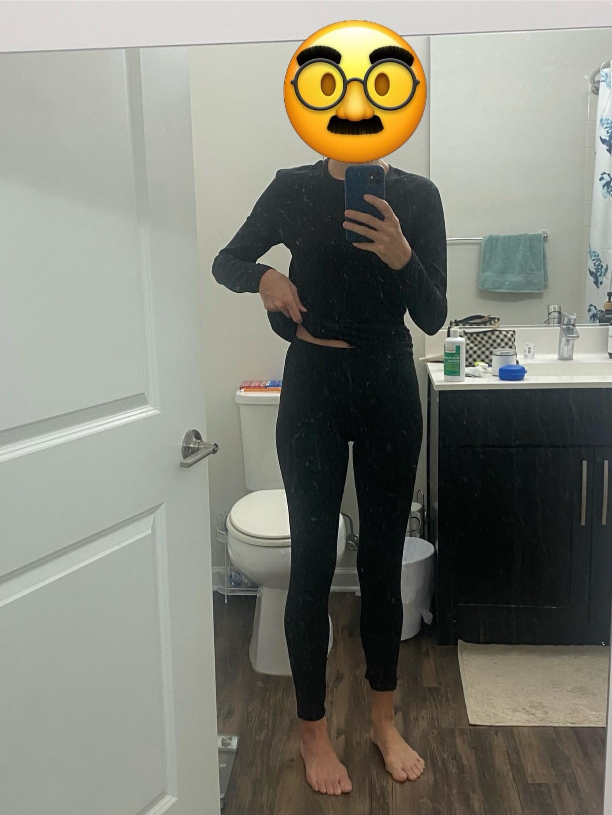 Thermal Underwear Set for Women Long Johns with Fleece Lined Long Sleeves Base Layer Set Top Bottom customer photo 2