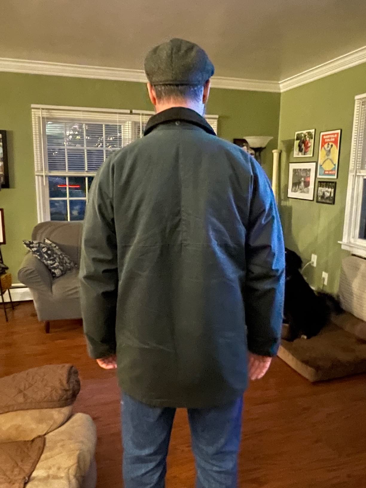 Wax Padded Blackstone Jacket for Men - Waterproof Canvas Jacket with Soft Cotton Lining, Padded Filling customer photo 2