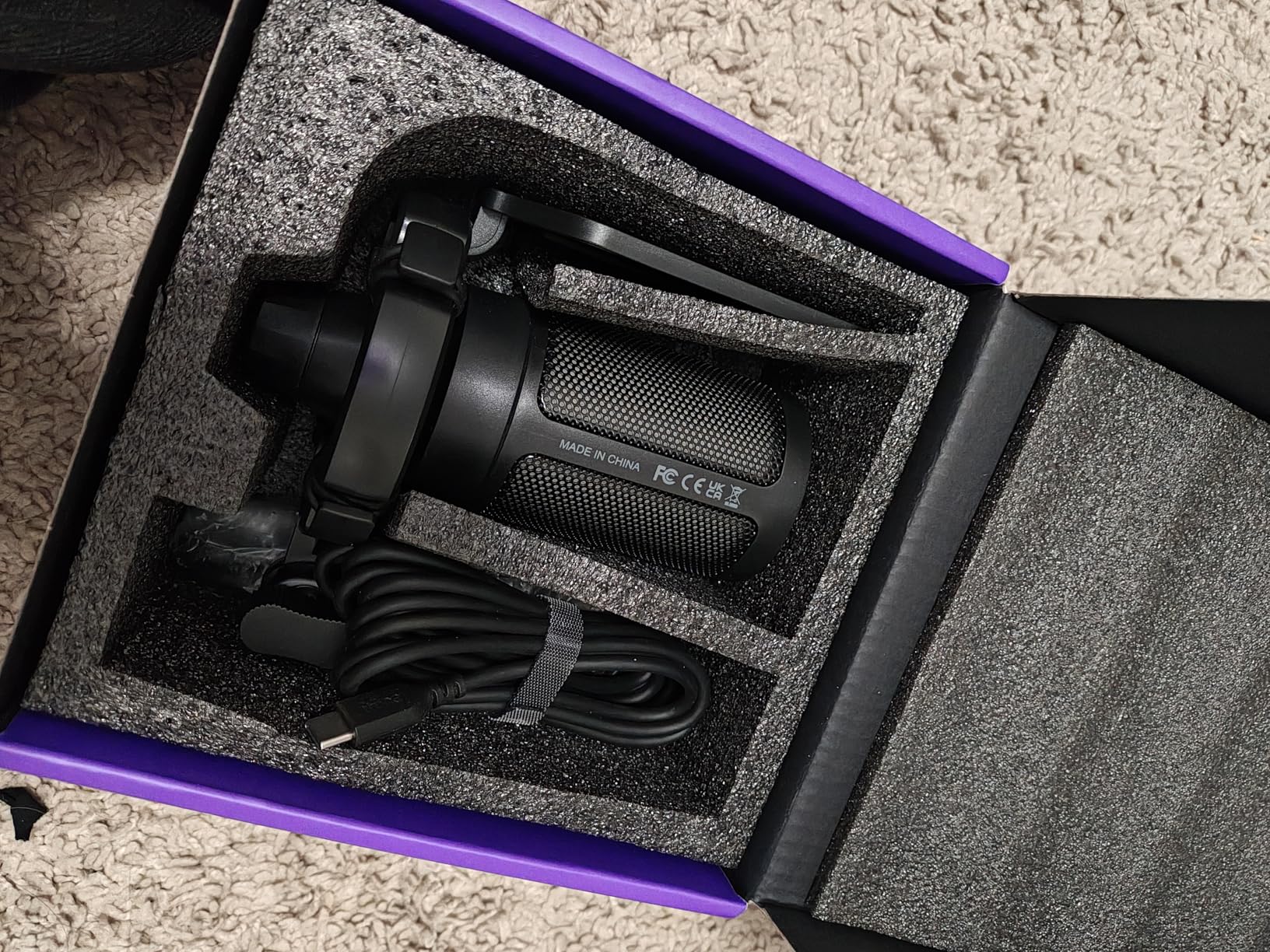 FIFINE Gaming USB Microphone for PC PS5, Condenser Mic with Quick Mute, RGB Indicator, Tripod Stand, Pop Filter, Shock Mount, Gain Control for Streaming Discord Twitch Podcasts Videos- AmpliGame customer photo 1
